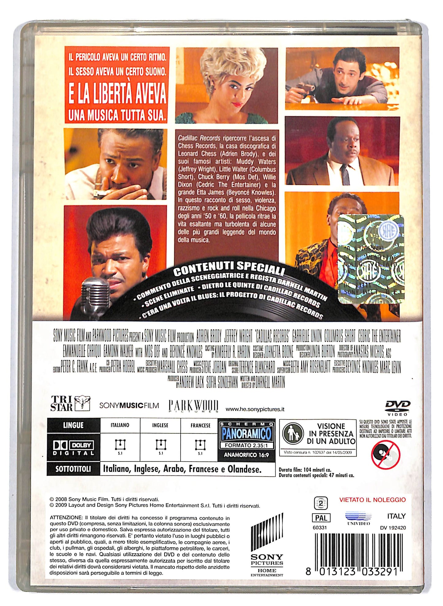 EBOND Cadillac records DVD D812856