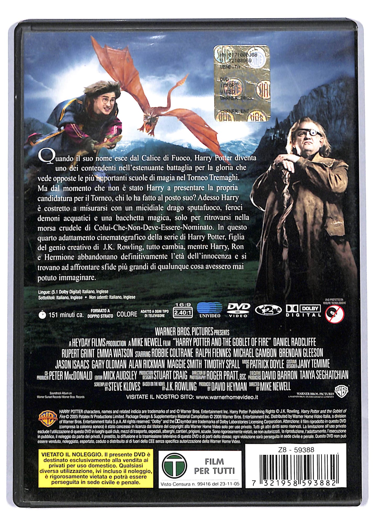 EBOND Harry Potter e Il Calice Di Fuoco  DVD D812905