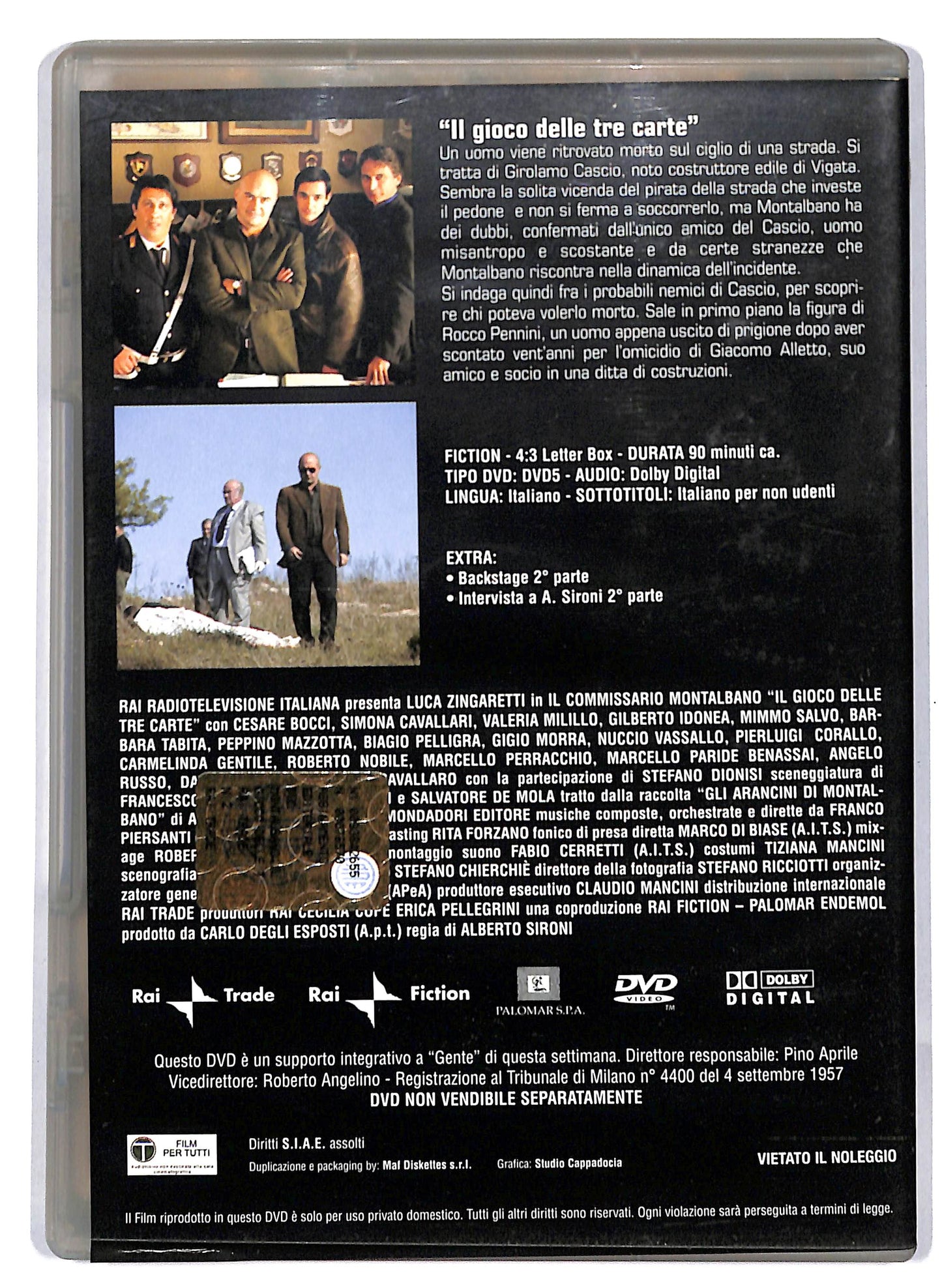 EBOND Il gioco delle tre carte - Il Commissario M. 2 EDITORIALE DVD D812958