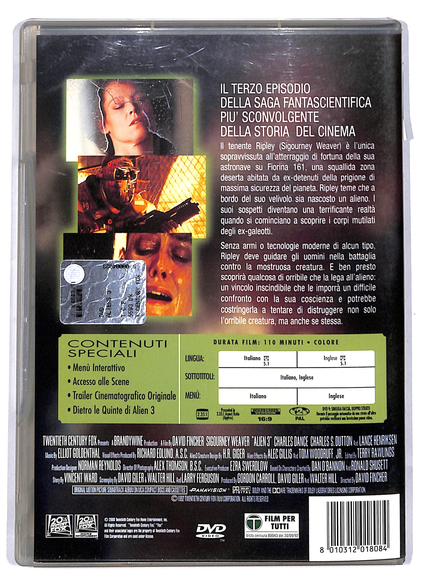 EBOND Alien 3 DVD D813015