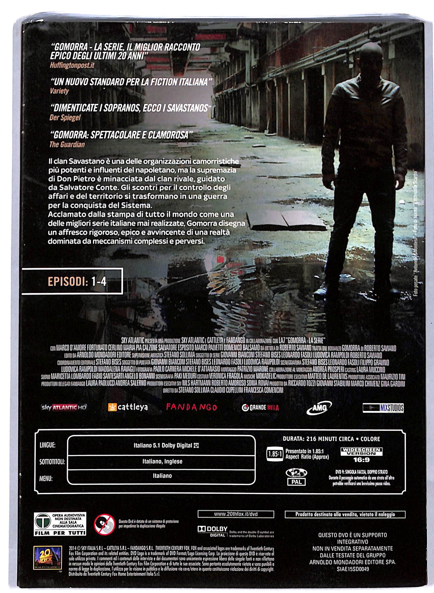 EBOND Gomorra la serie 1 Episodi 1- 4 EDITORIALE DVD D813064