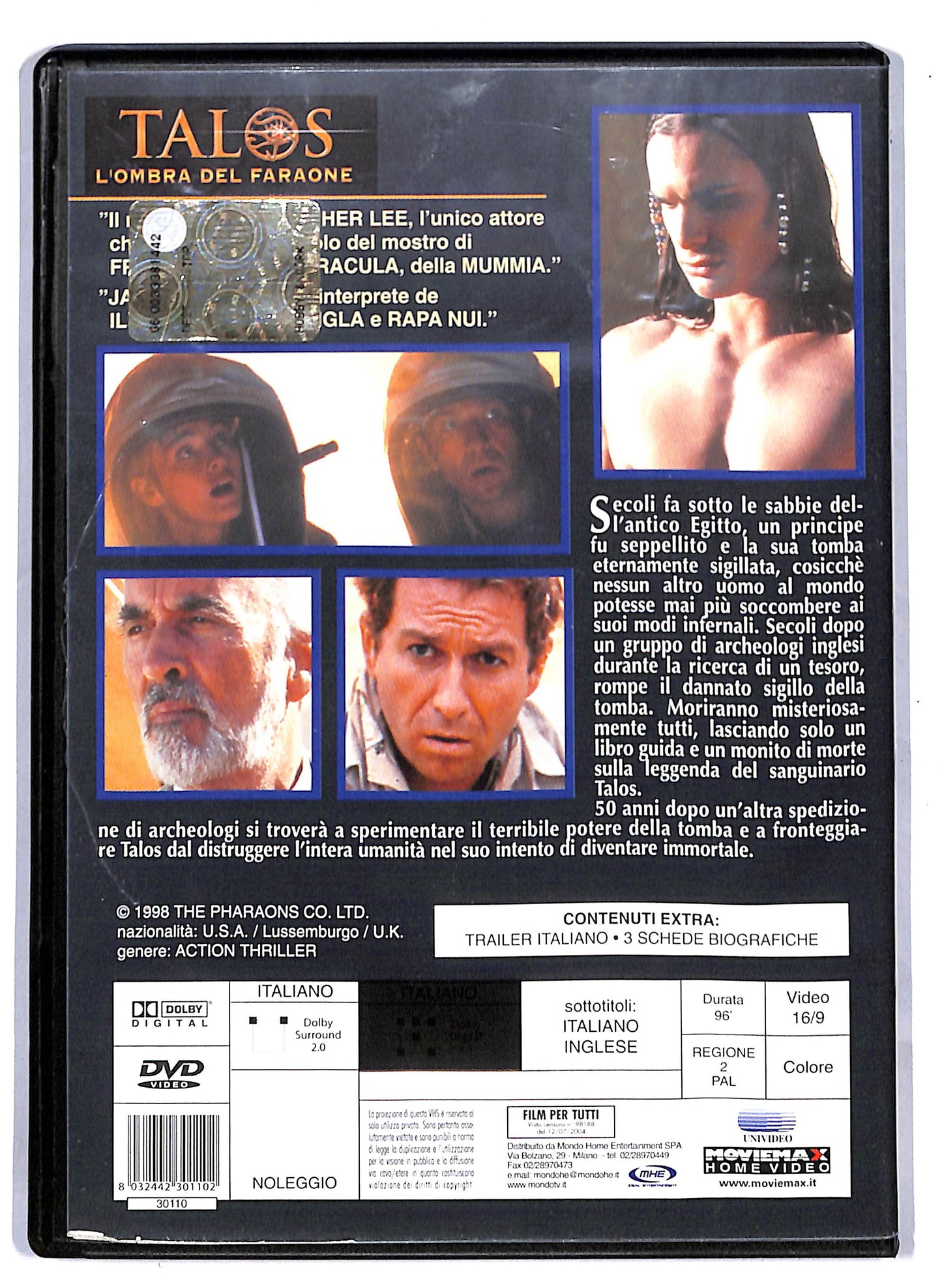 EBOND Talos - L'ombra del faraone NOLEGGIO DVD D813102