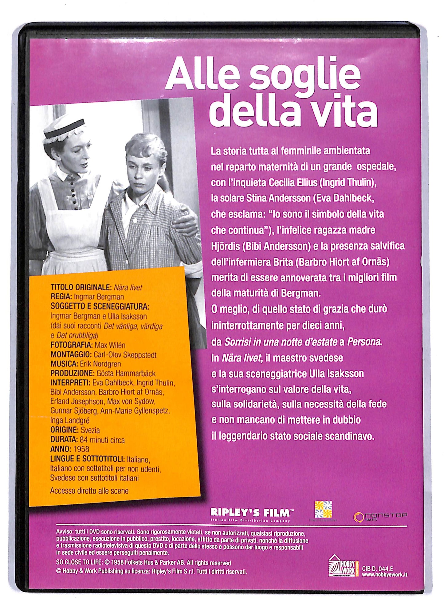 EBOND Alle soglie della vita EDITORIALE DVD D813110