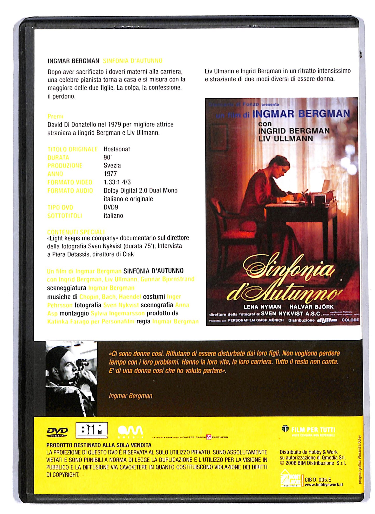 EBOND Sinfonia d'autunno EDITORIALE DVD D813146