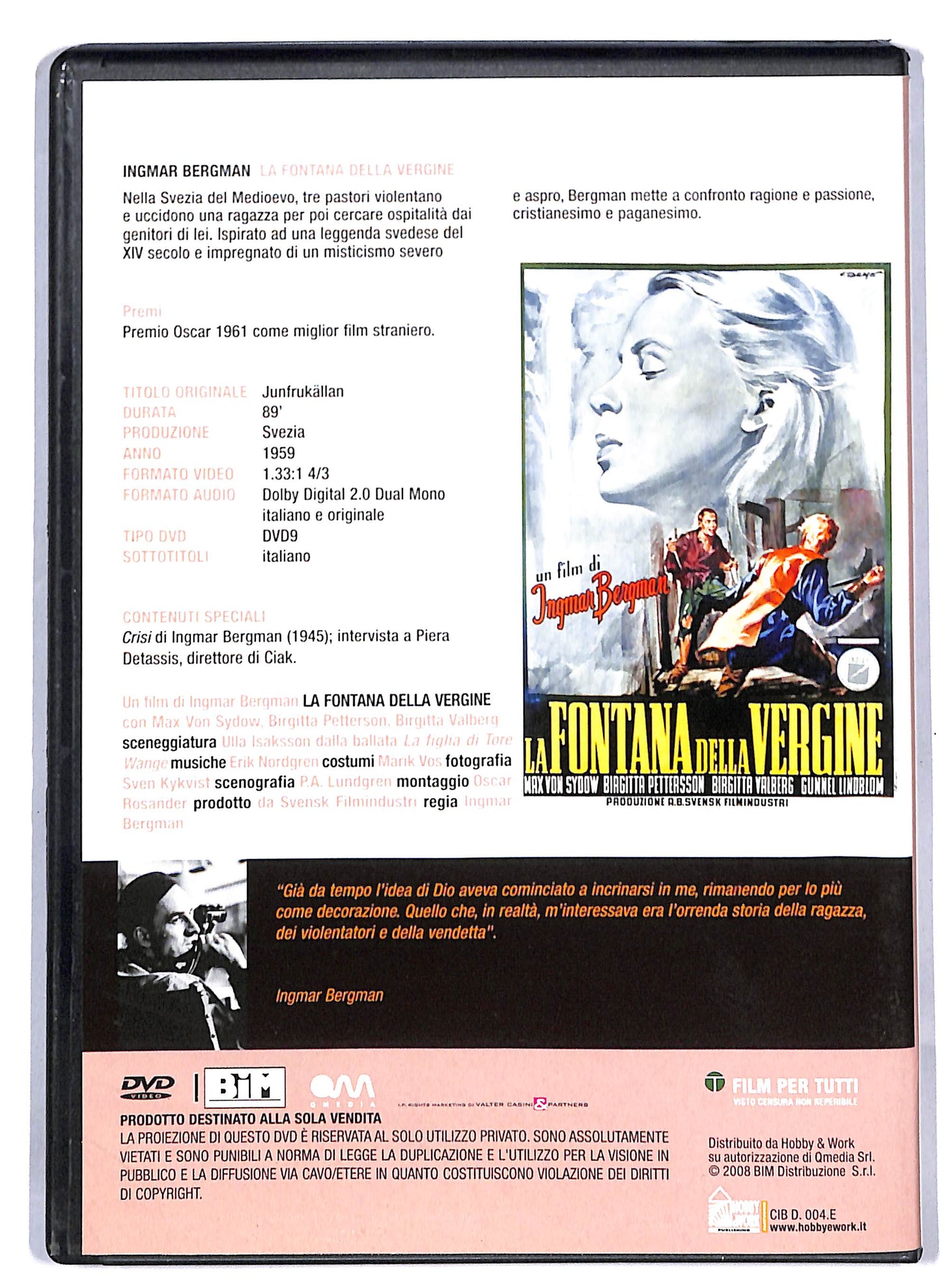 EBOND La fontana della vergine EDITORIALE DVD D813153