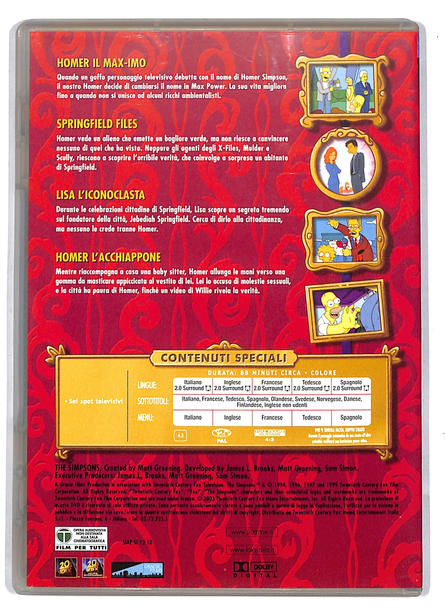 EBOND I Simpson classici i File Segreti Dei Simpson EDITORIALE DVD D813221