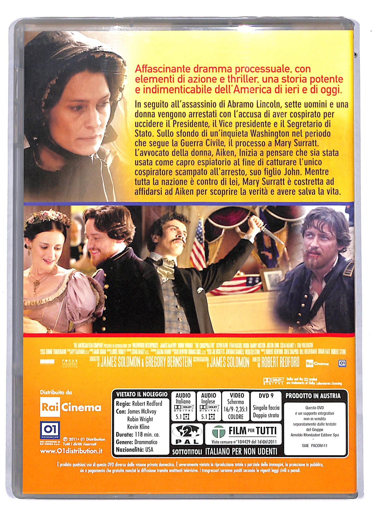 EBOND The Conspirator EDITORIALE DVD D813445