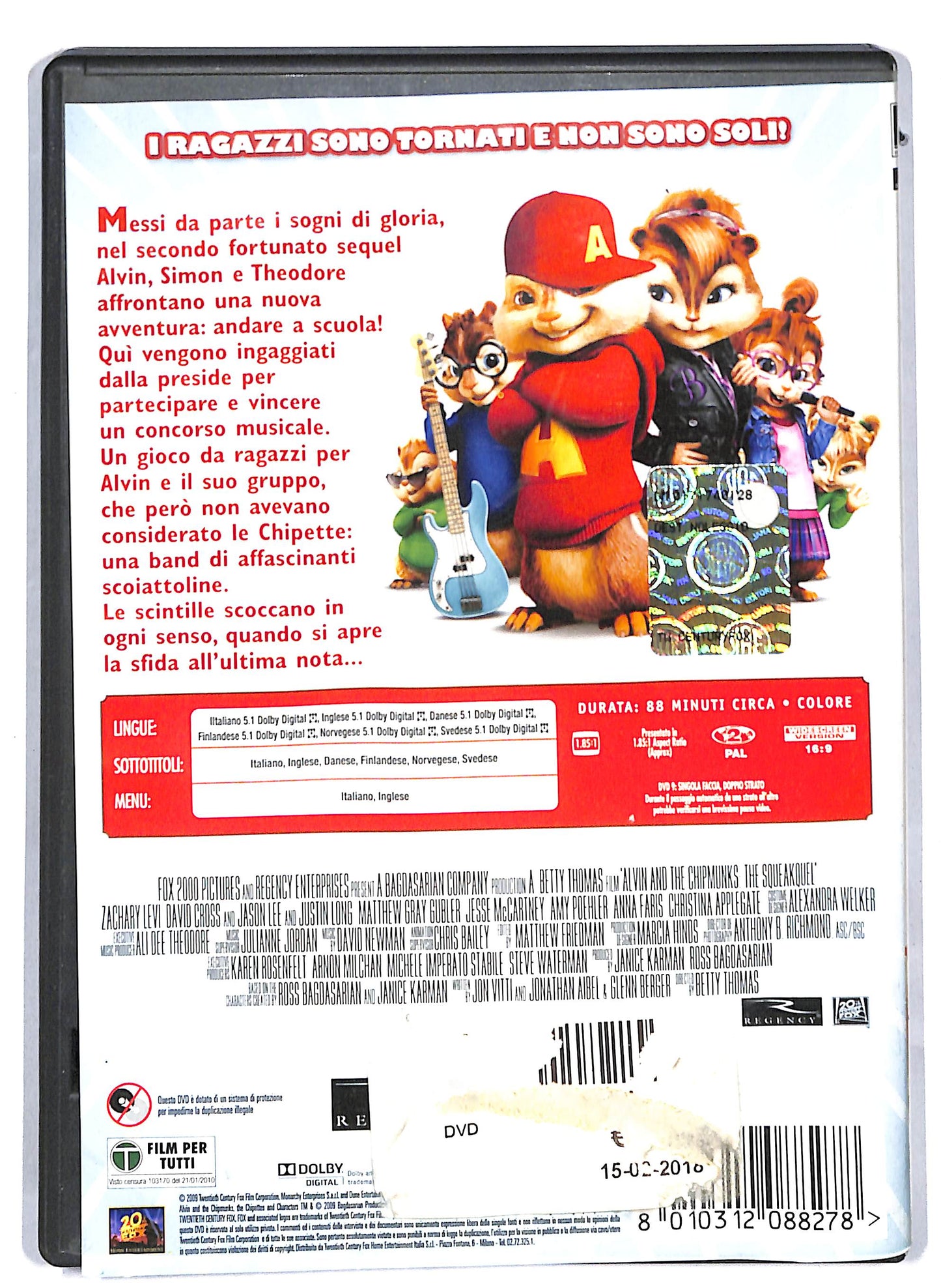 EBOND Alvin Superstar 2 NOLEGGIO DVD D813657