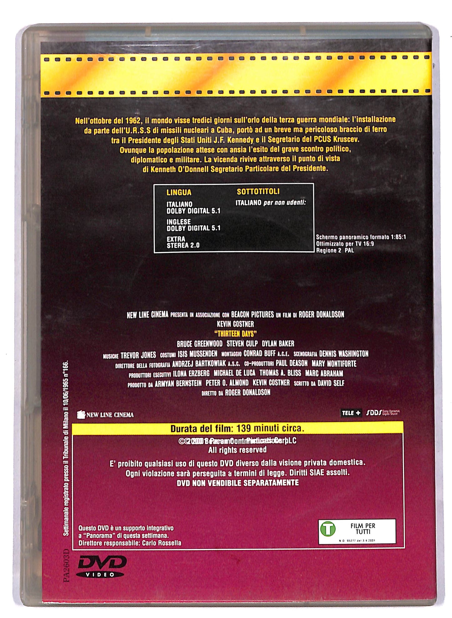 EBOND Thirteen Days EDITORIALE DVD D813707