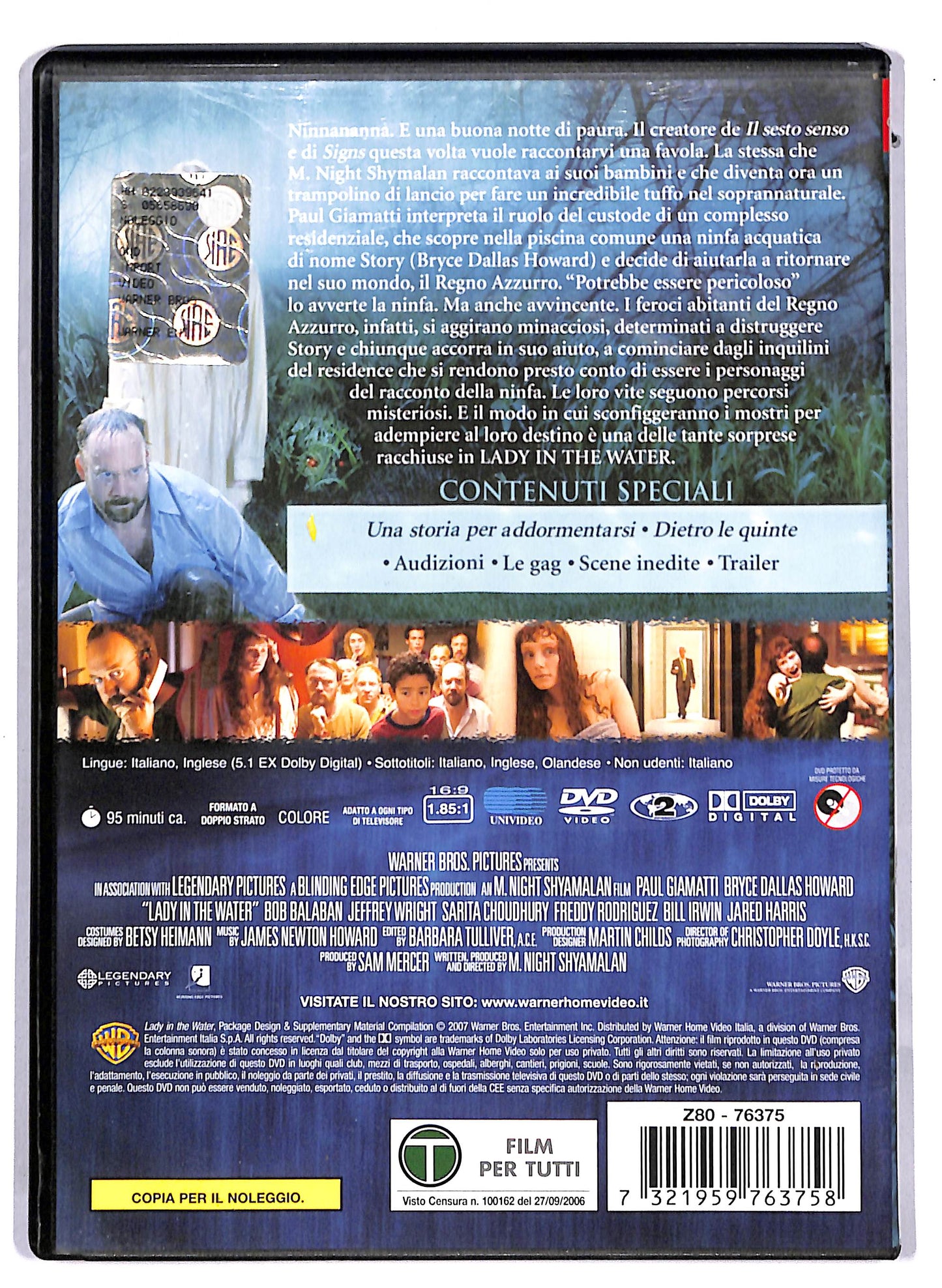 EBOND Lady In The Water NOLEGGIO DVD D813741