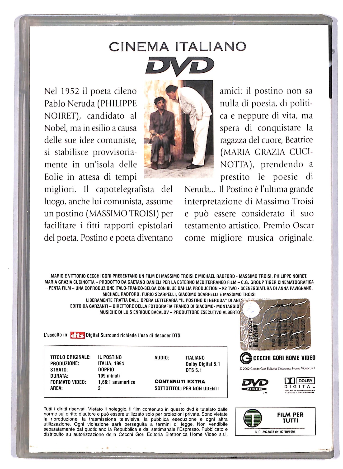 EBOND Il postino EDITORIALE DVD D813803