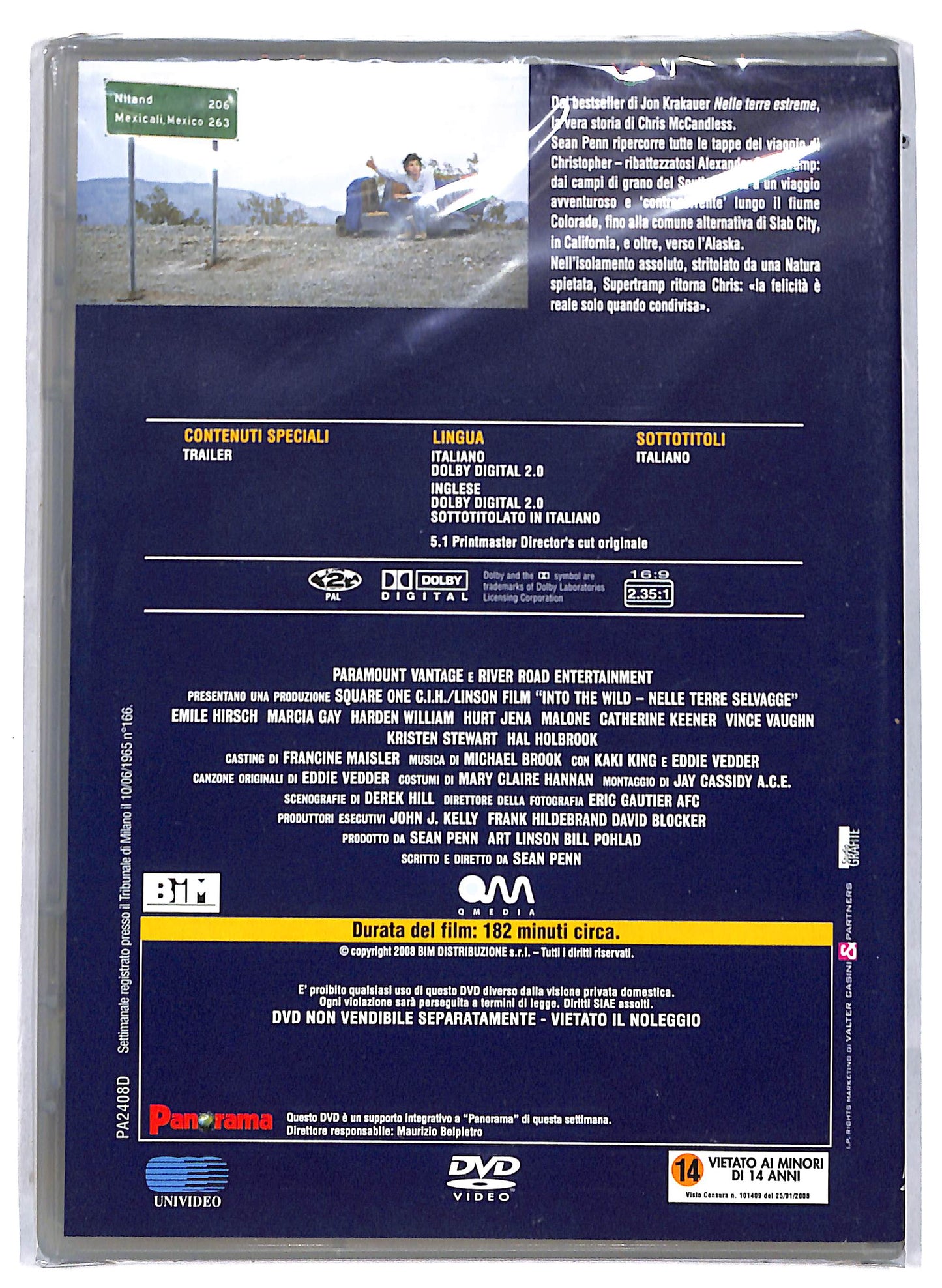 EBOND Into the Wild - Nelle terre selvagge EDITORIALE DVD D813937