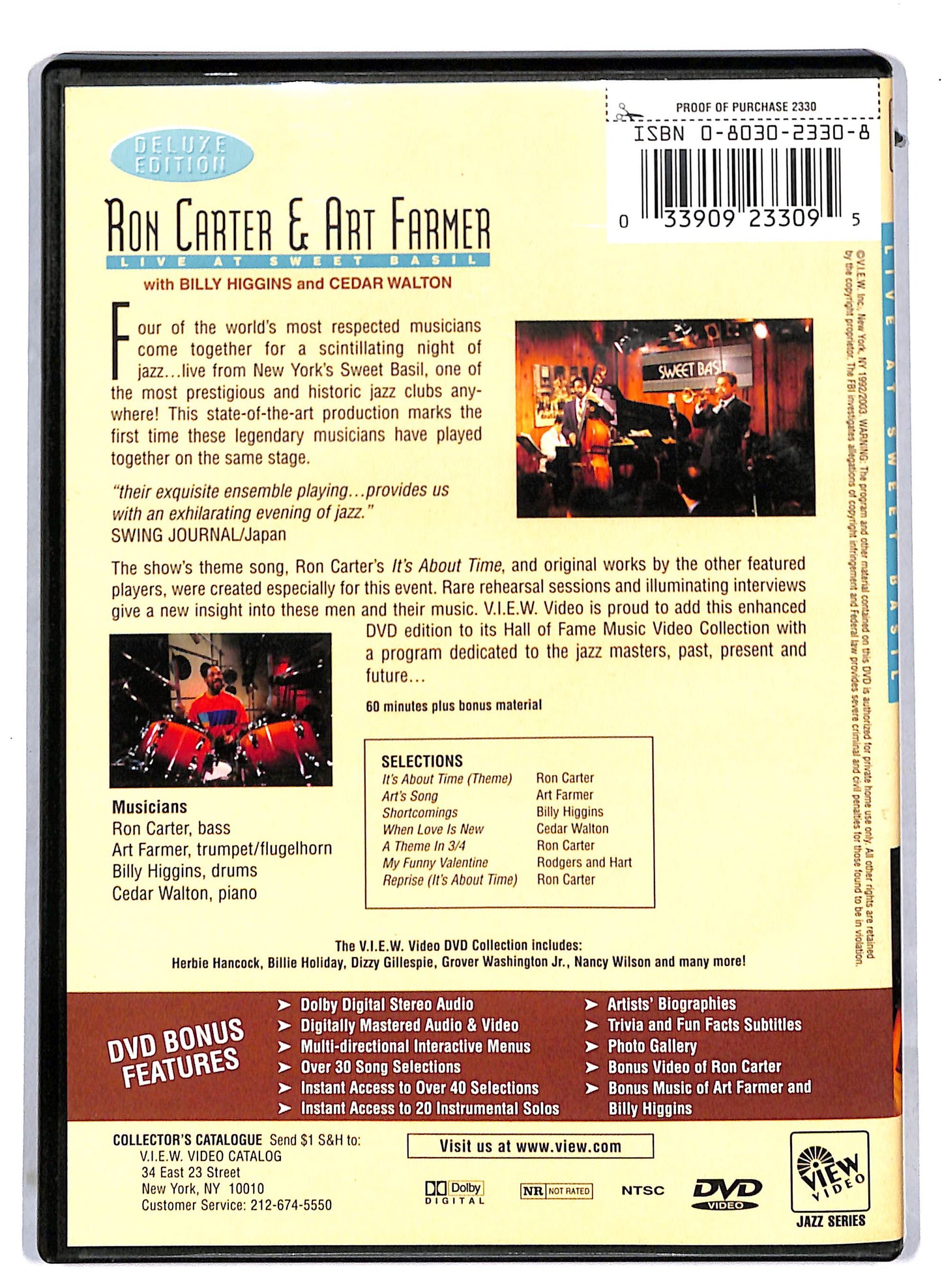 EBOND Ron Carter and Art Farmer DVD D813952