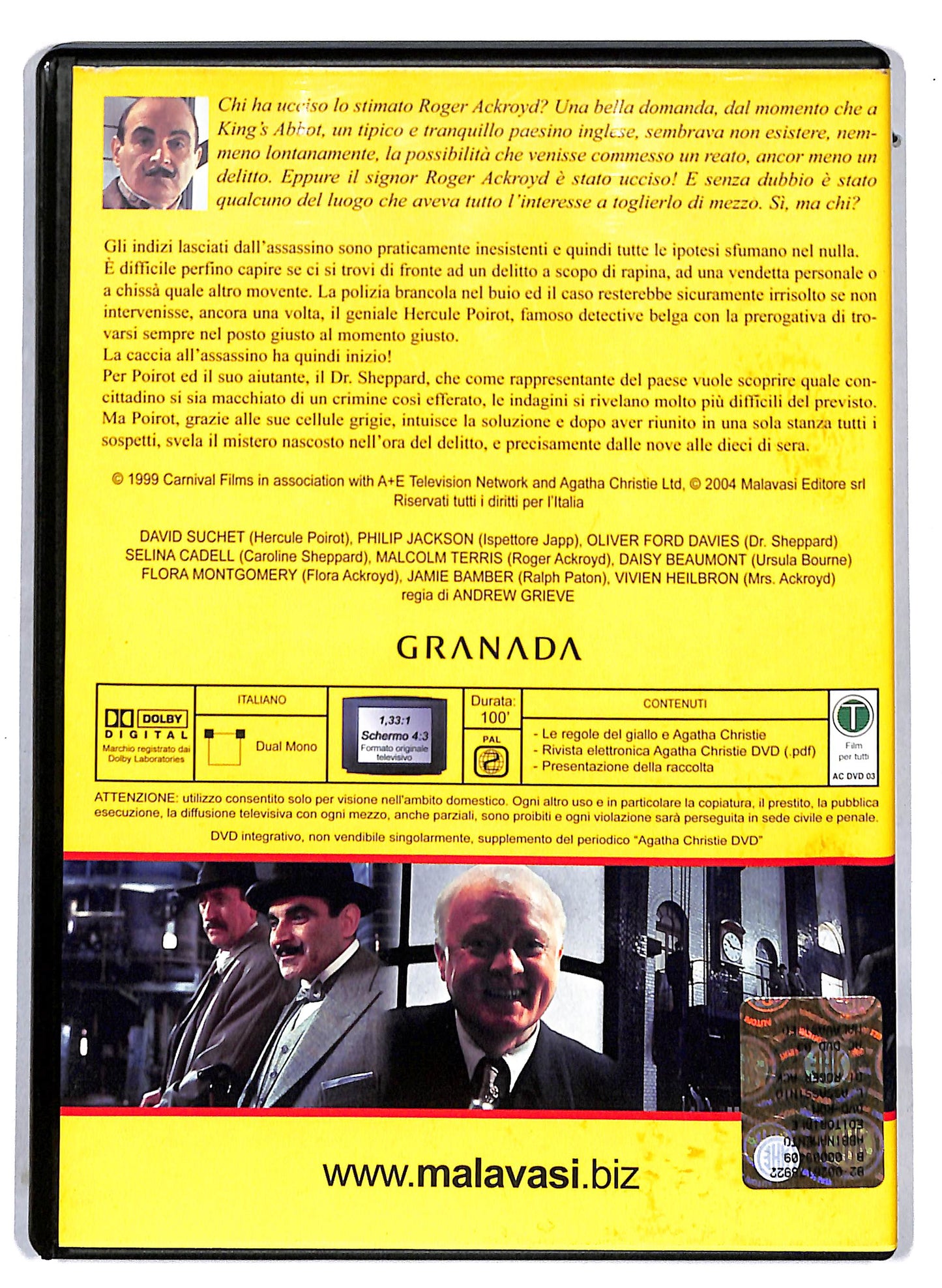 EBOND L'assassinio di Roger Ackroyd EDITORIALE DVD D813954
