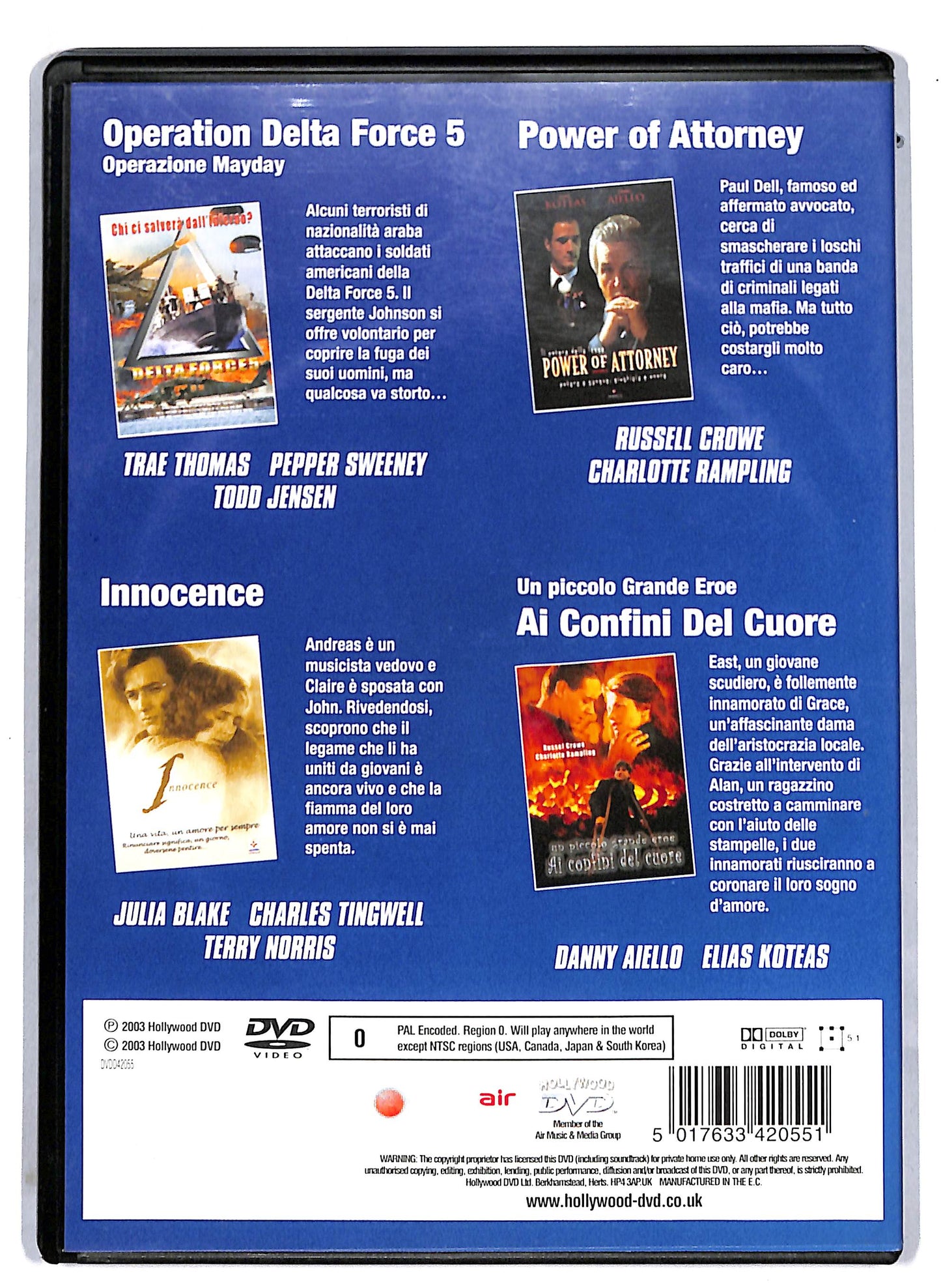 EBOND 4 DVD'S - DUMPED - CROCODILE - KICKBOXER 2 - LADY DRAGON DVD D813965