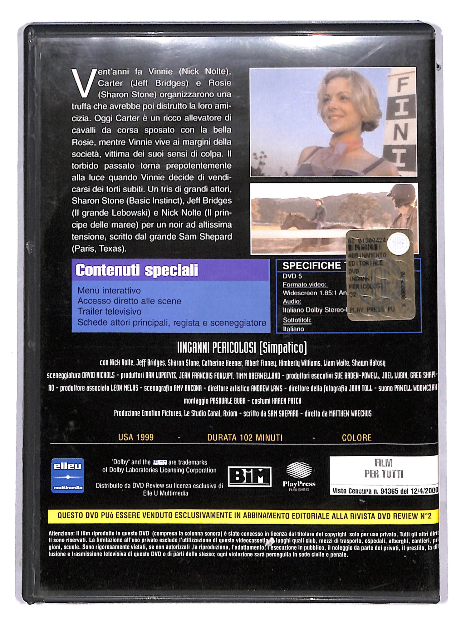 EBOND Inganni pericolosi EDITORIALE DVD D814021