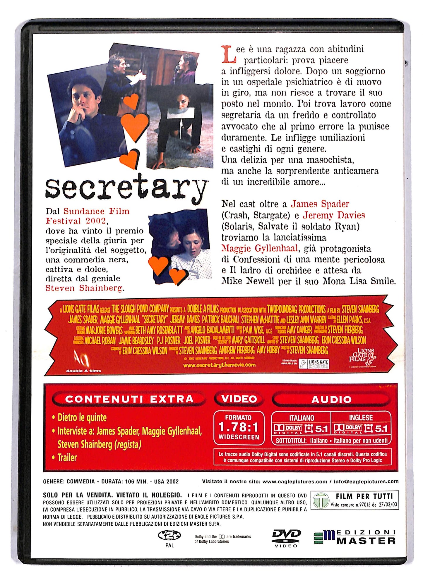EBOND Secretary EDITORIALE DVD D814053