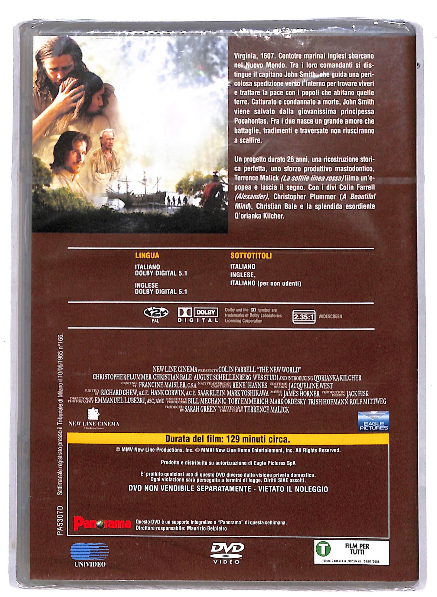 EBOND The New World - Il nuovo mondo EDITORIALE DVD D814106