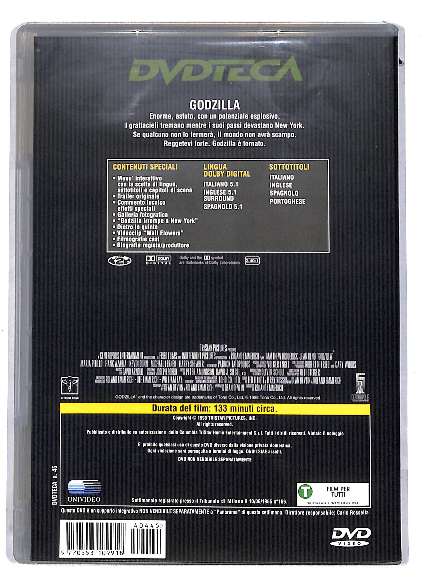 EBOND Godzilla EDITORIALE DVD D814121