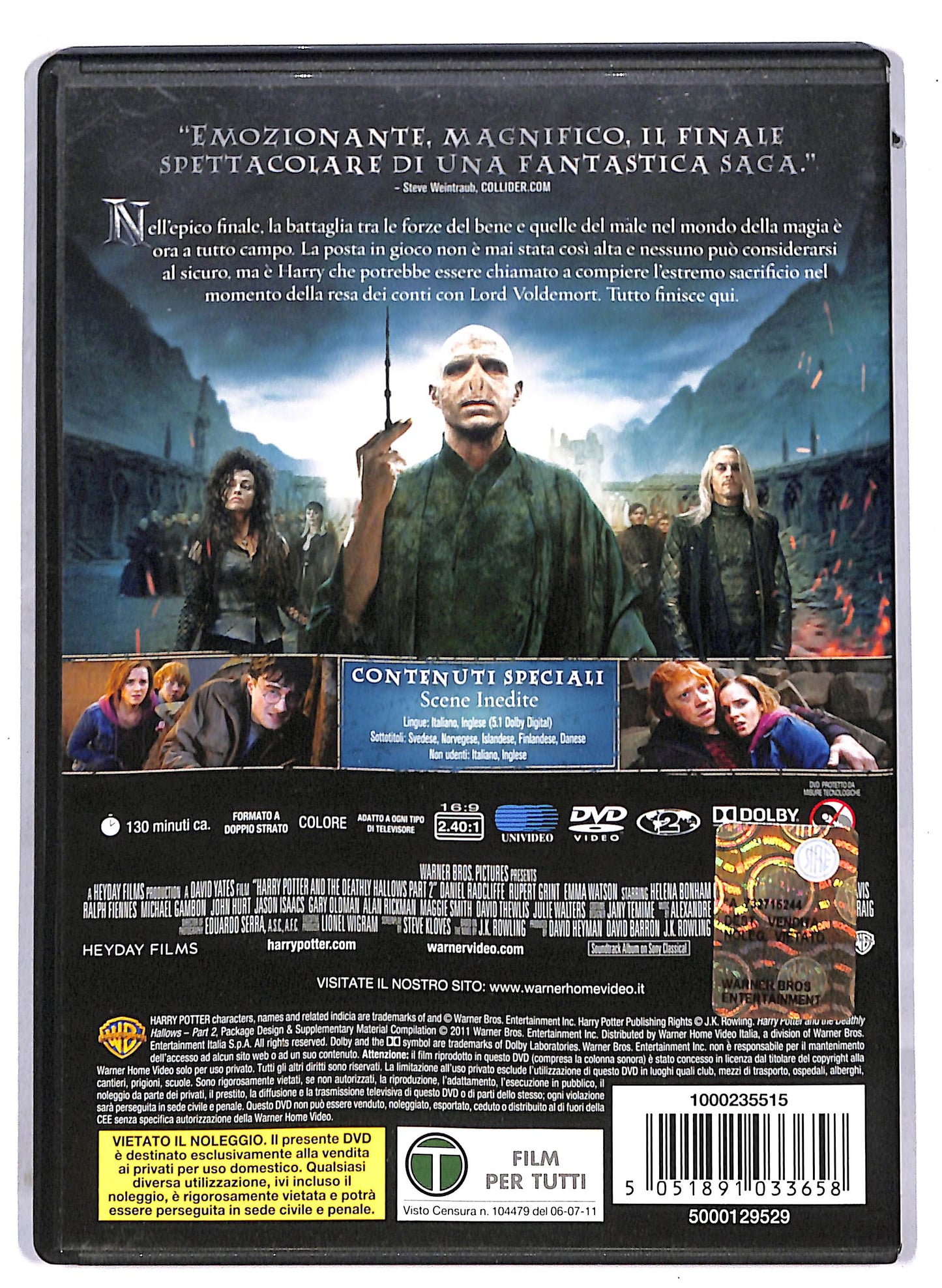 EBOND Harry Potter e i doni della morte Parte 2 DVD D814137