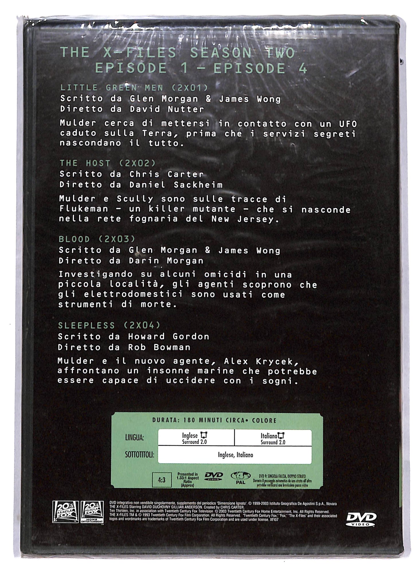EBOND The X - Files Collection Stagione 2 volume 1 EDITORIALE  DVD D814143