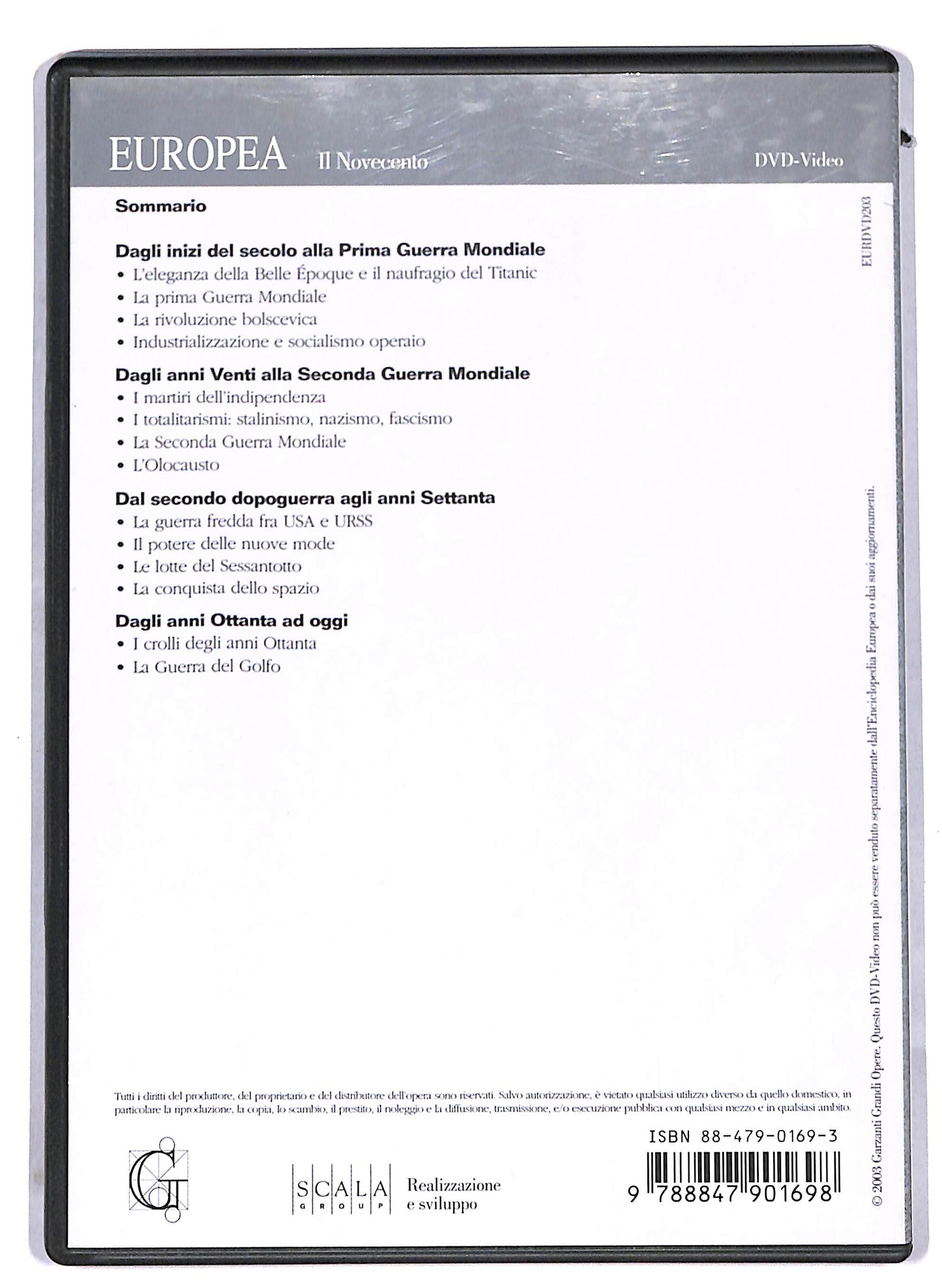 EBOND Europea - Storia e societa - il novecento EDITORIALE DVD D814150