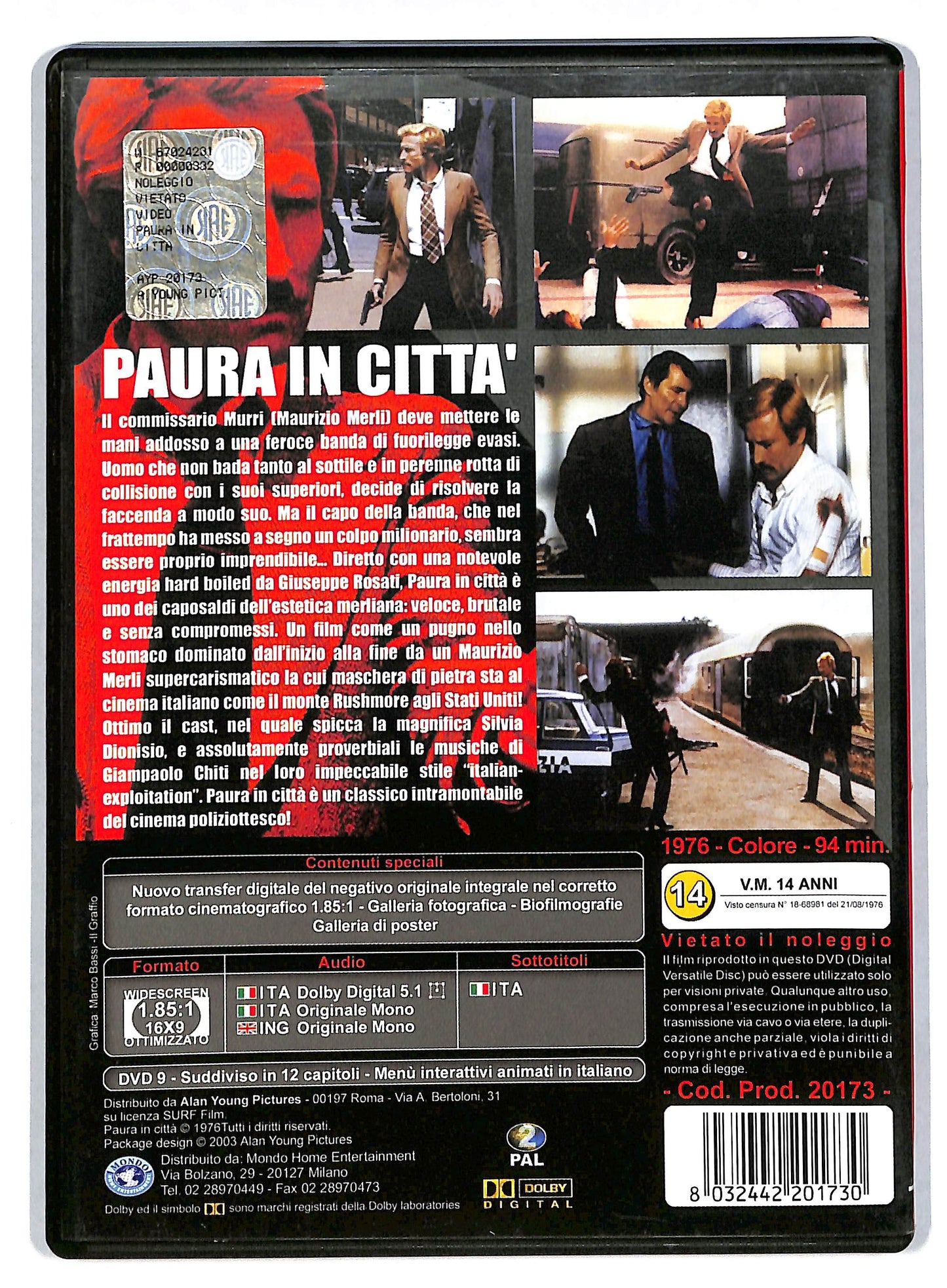 EBOND Paura in Citta DVD D814245