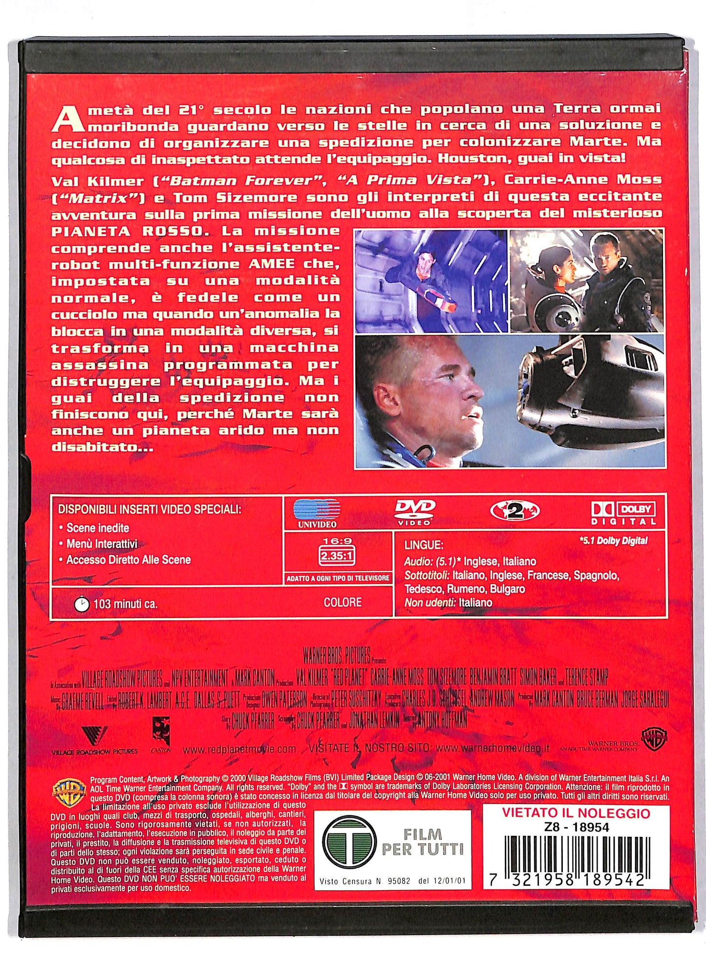 EBOND Pianeta Rosso SNAPPER DVD D814508