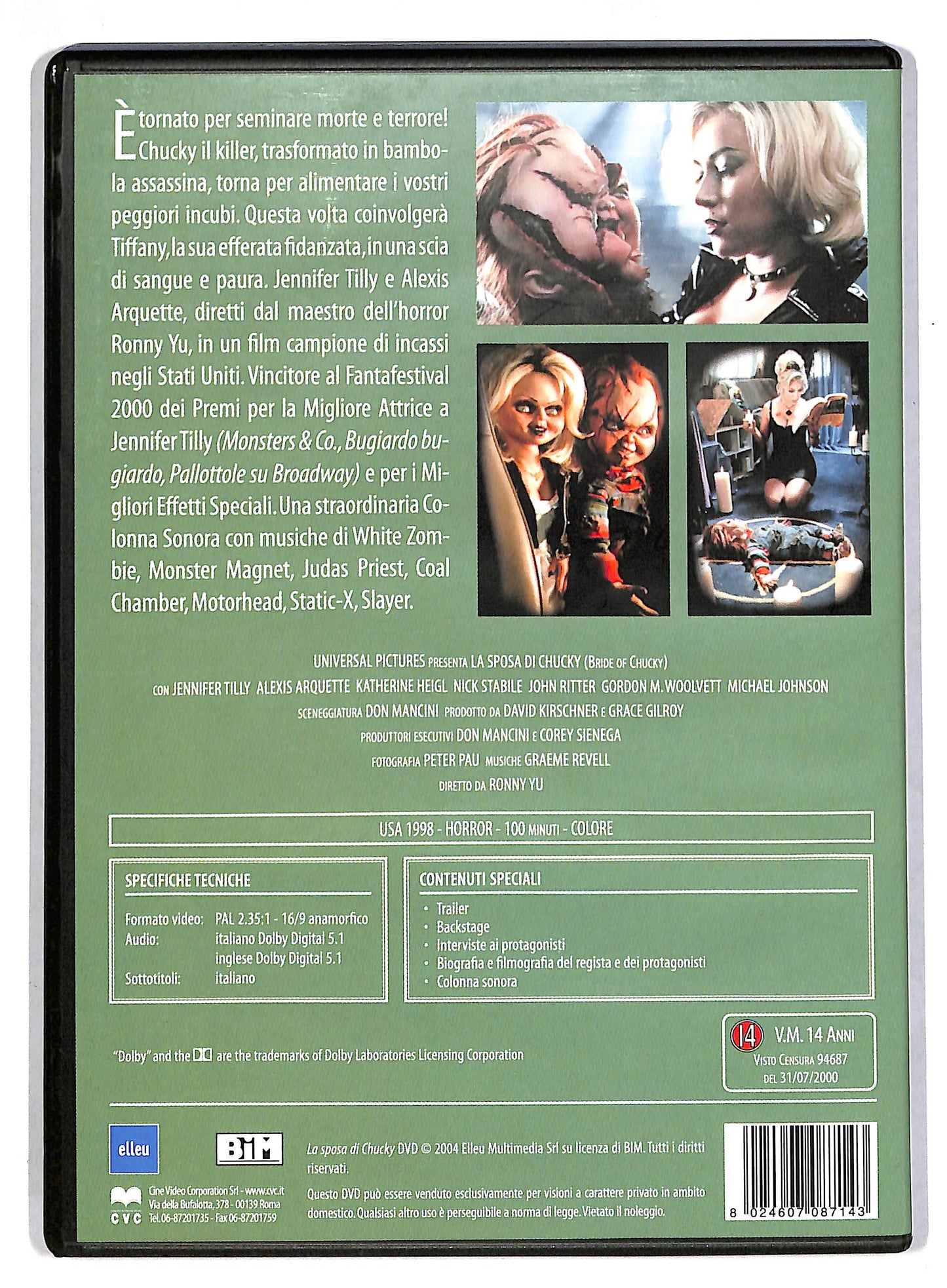 EBOND La sposa di Chucky DVD D814530