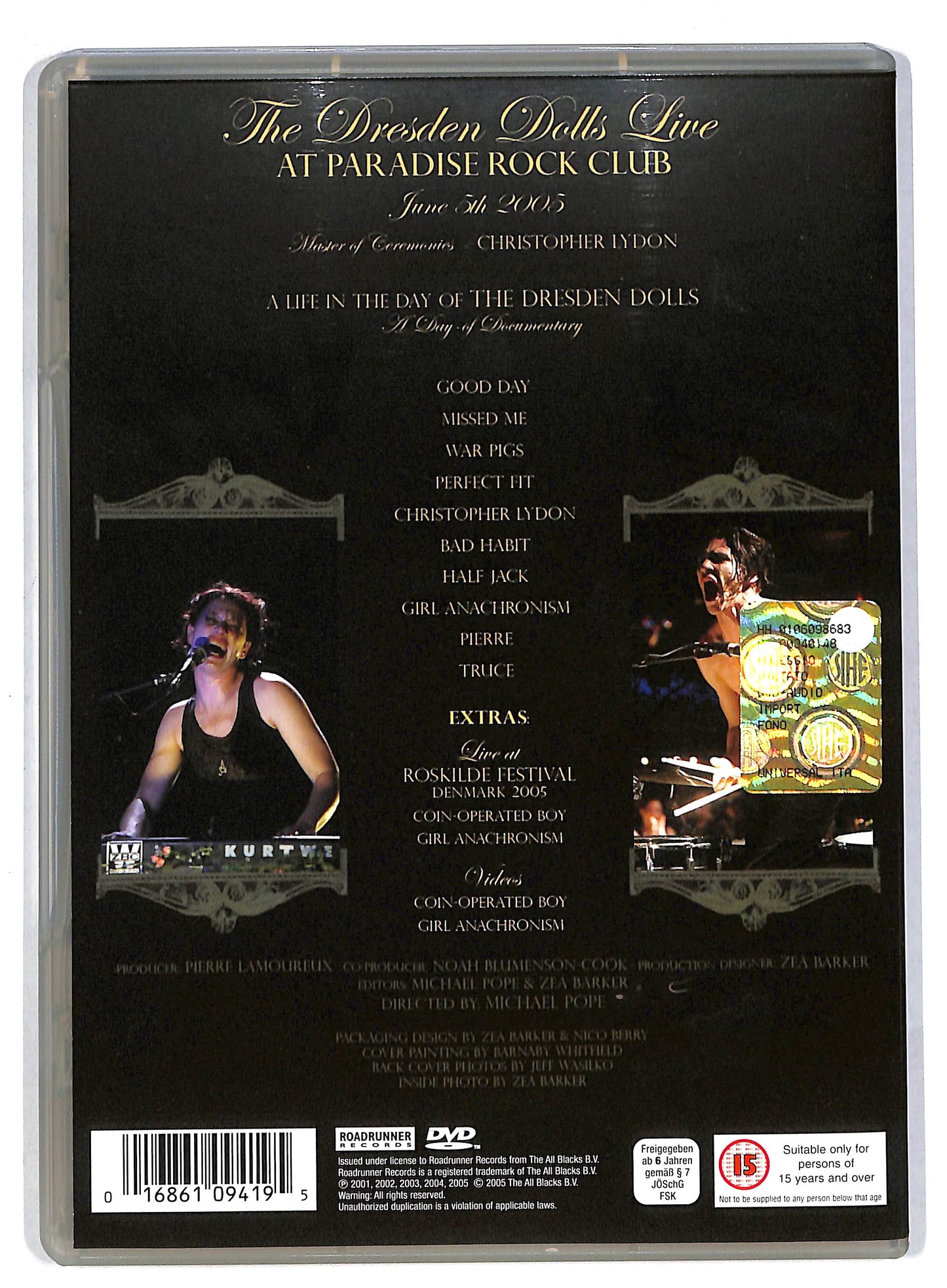 EBOND The Dresden Dolls - Paradise DVD D814646