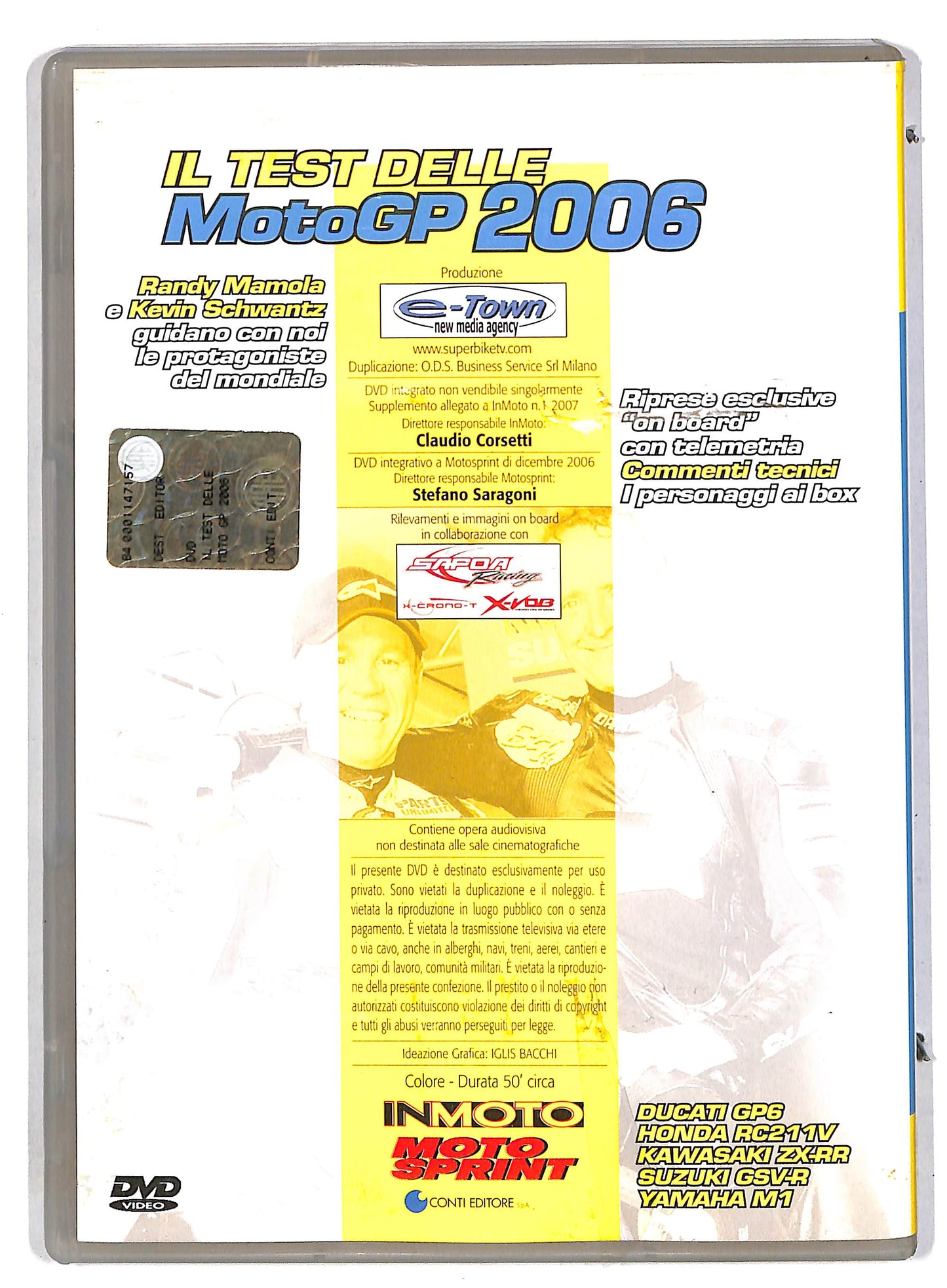 EBOND Il test delle motogp 2006 EDITORIALE DVD D815201