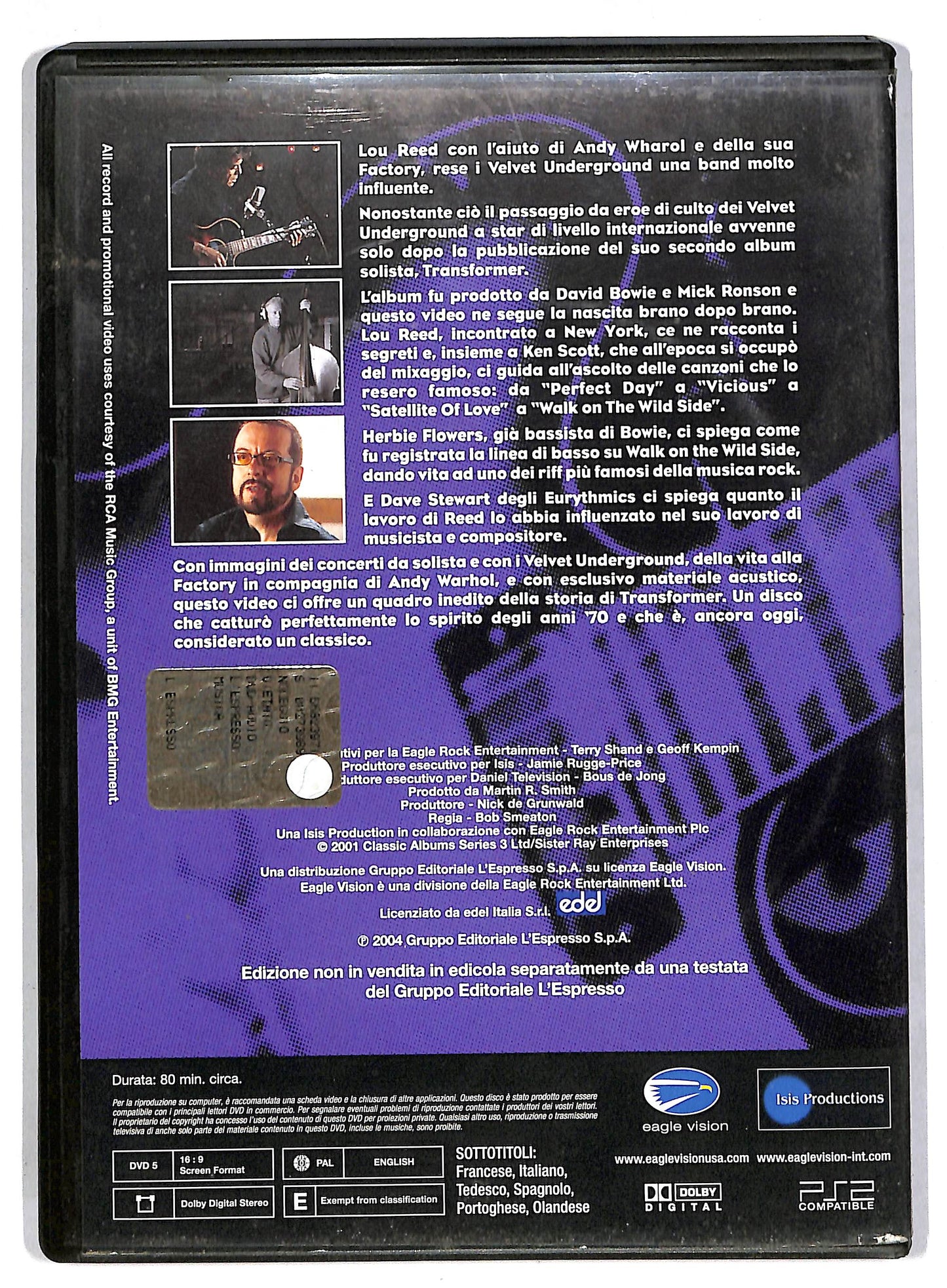 EBOND Lou Reed - Transformer  DVD D815206