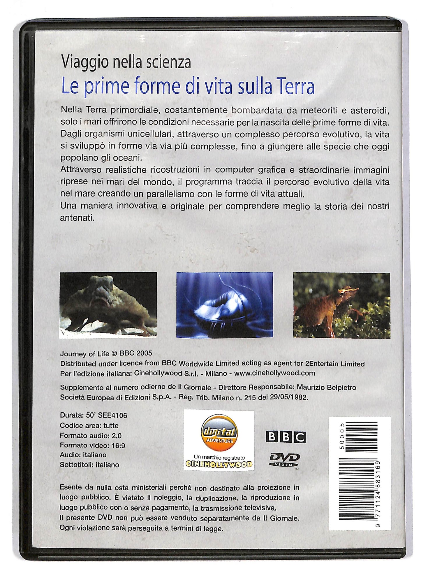 EBOND Viaggio nella Scienza - Le prime forme di vita sulla terra  DVD D815238