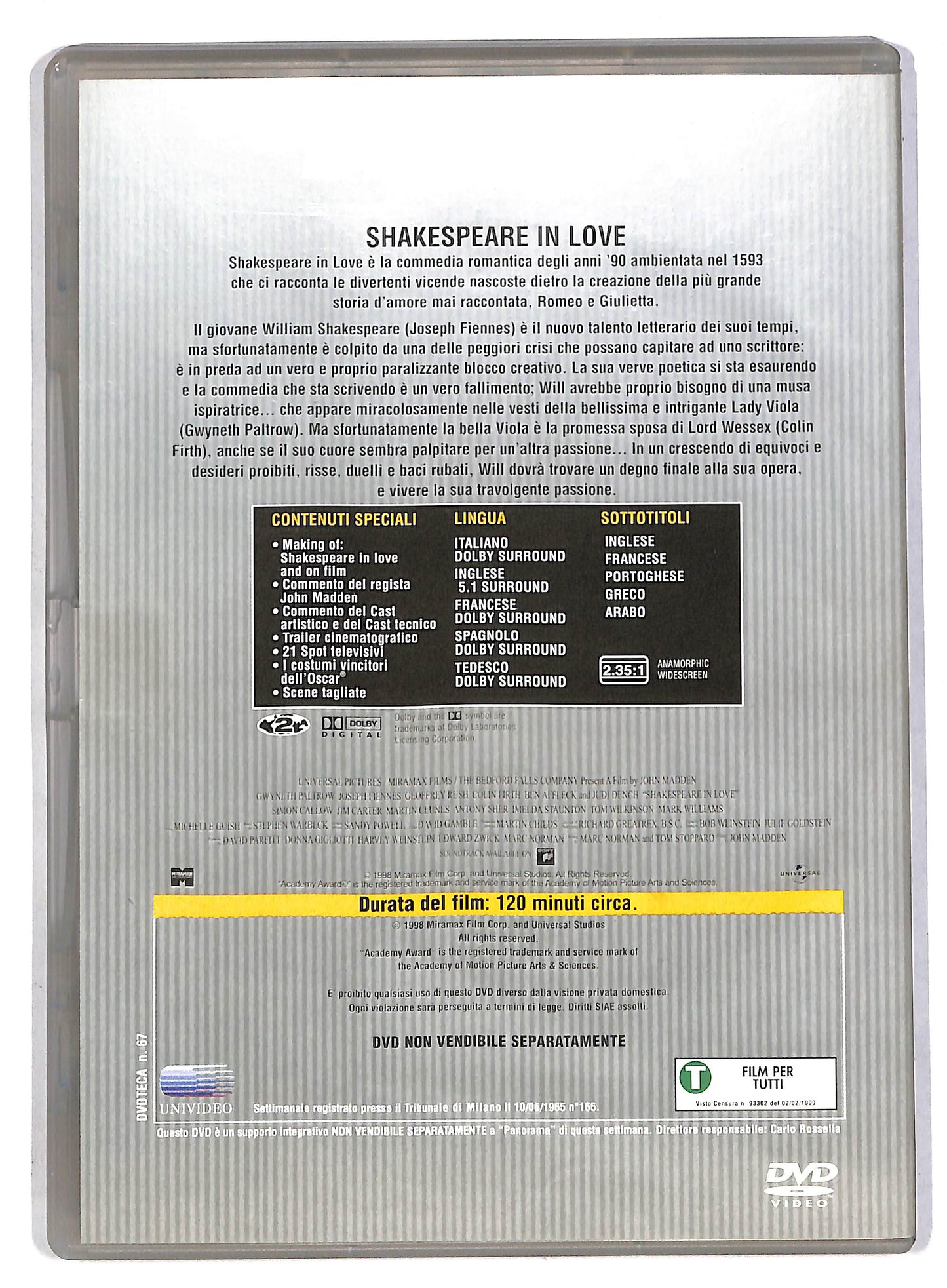 EBOND Shakespeare in Love DVD D815254
