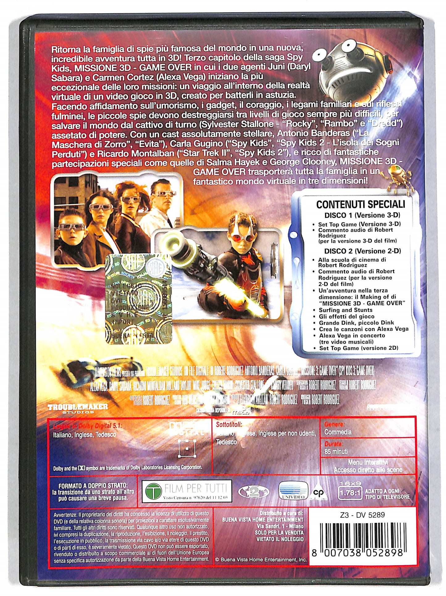 EBOND Missione 3D Game over Collector's edition DVD D815436