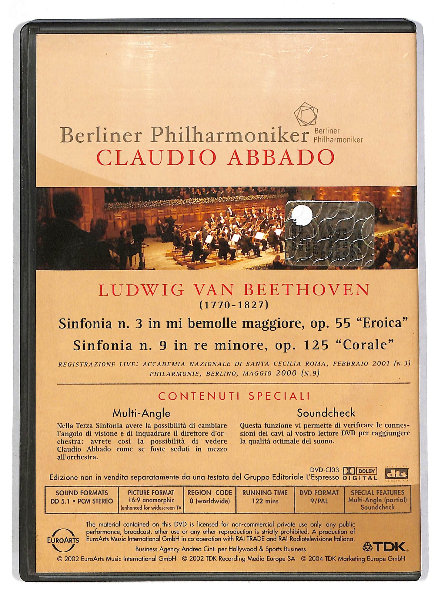 EBOND Beethoven Sinfonie 3 e 9 - Abbado DVD D815604