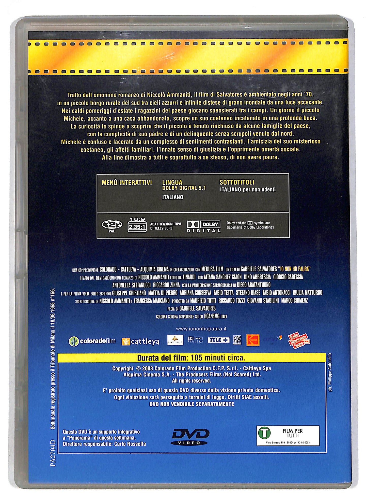 EBOND Io non ho paura DVD D815629