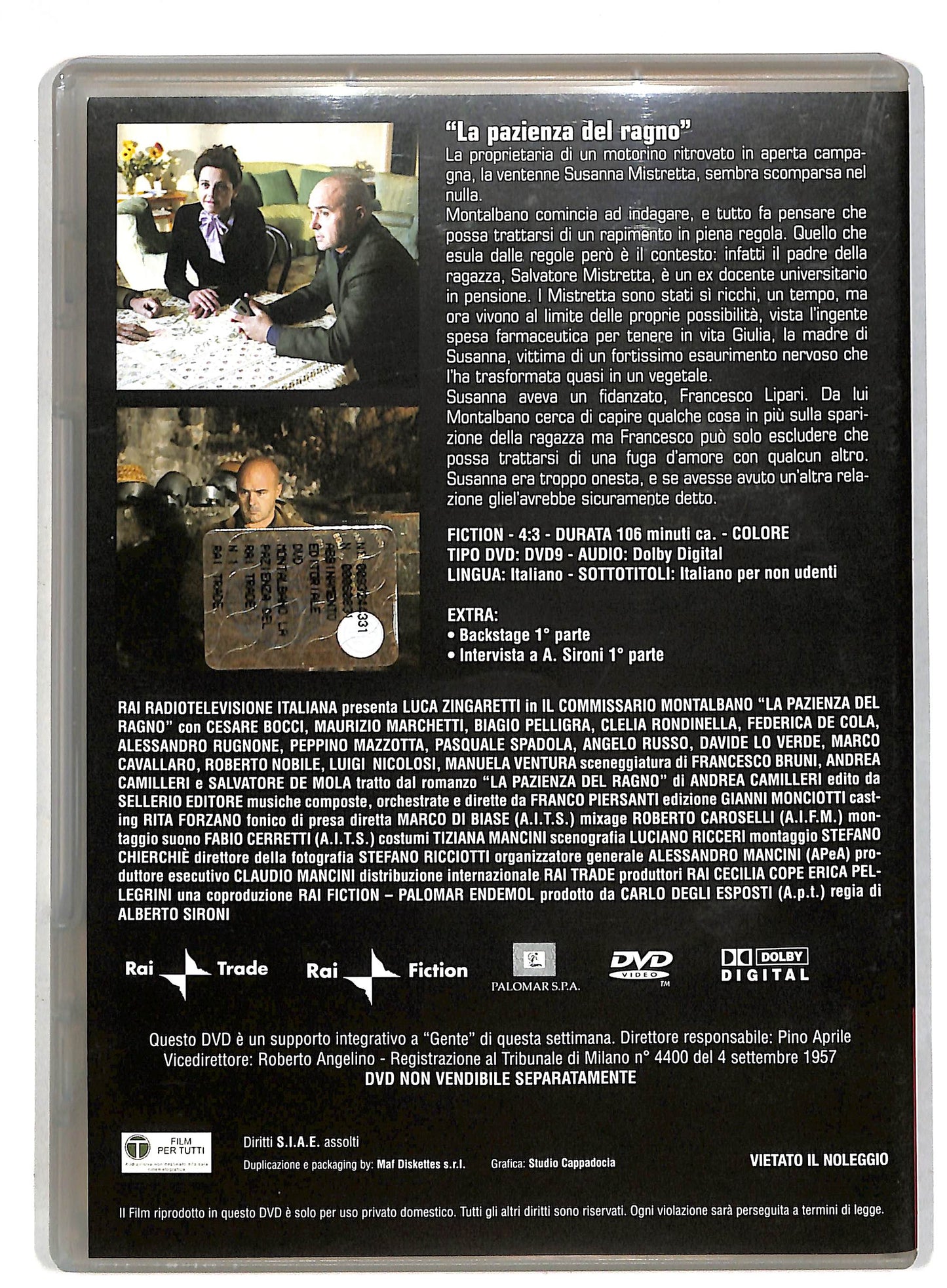 EBOND Il commissario Montalbano - La pazienza del ragno DVD D815741