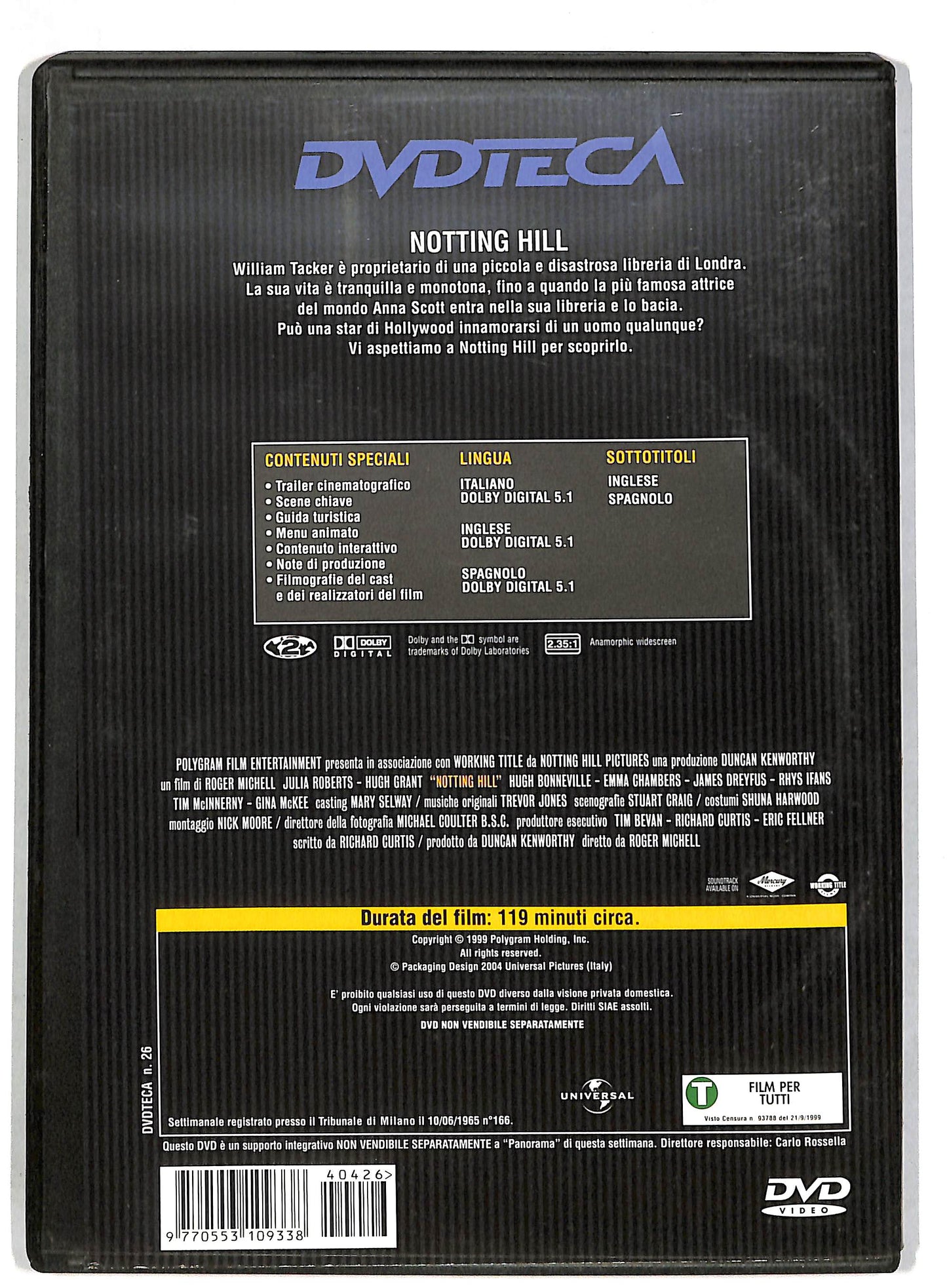 EBOND Notting Hill DVD D815751