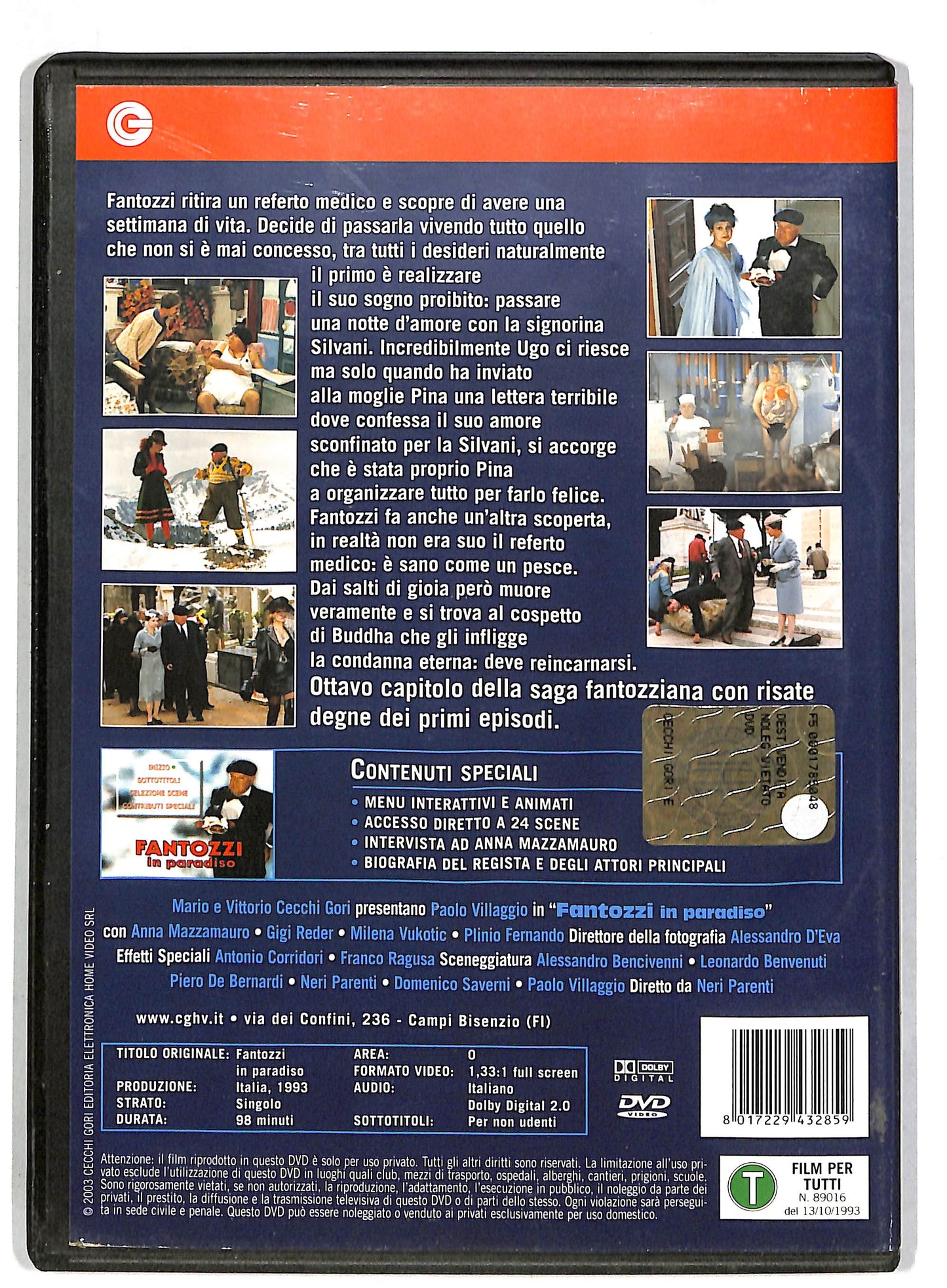 EBOND Fantozzi in paradiso DVD D815754