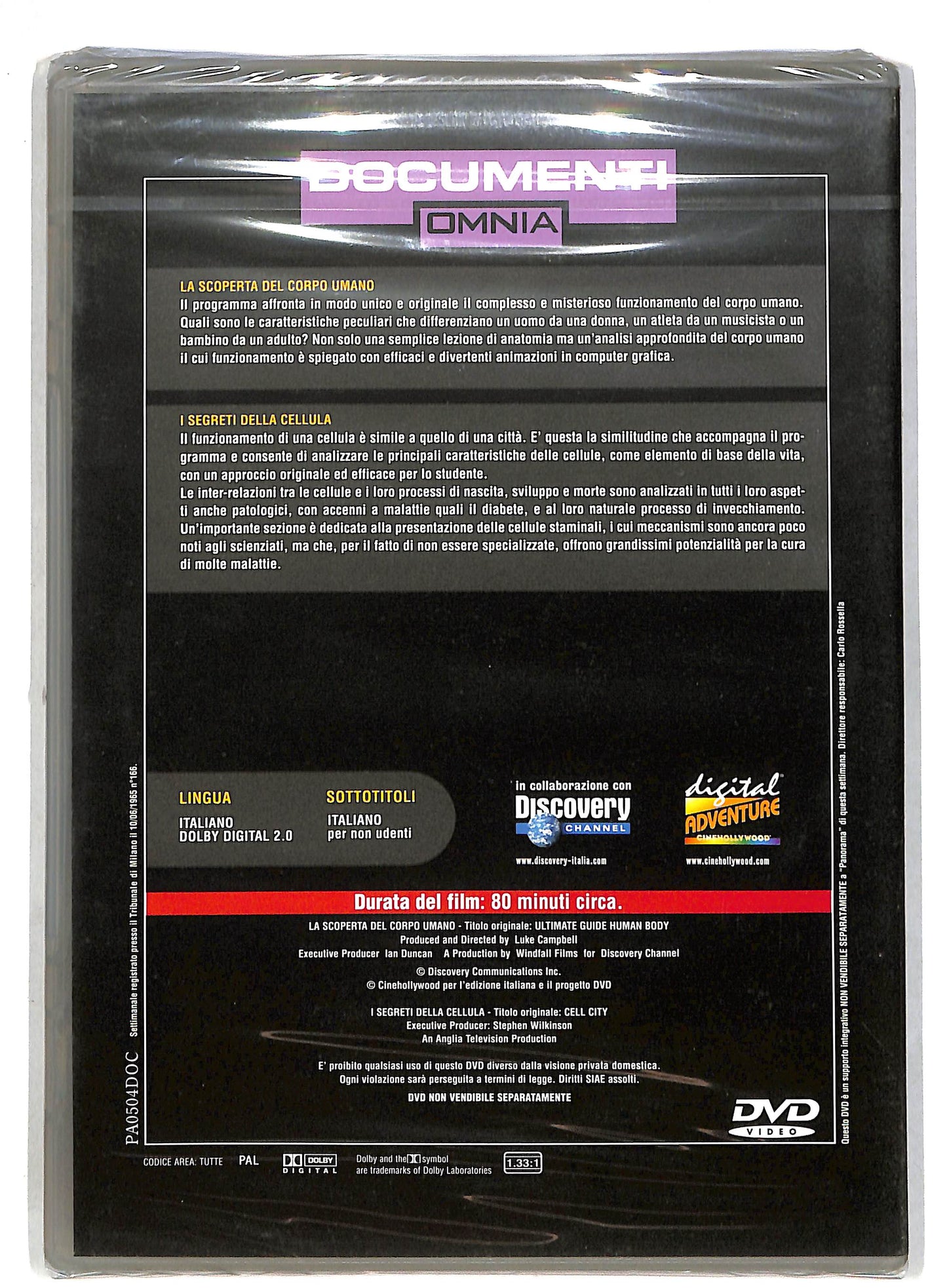 EBOND Il corpo umano la cellula - documenti omnia vol 5 DVD D815818