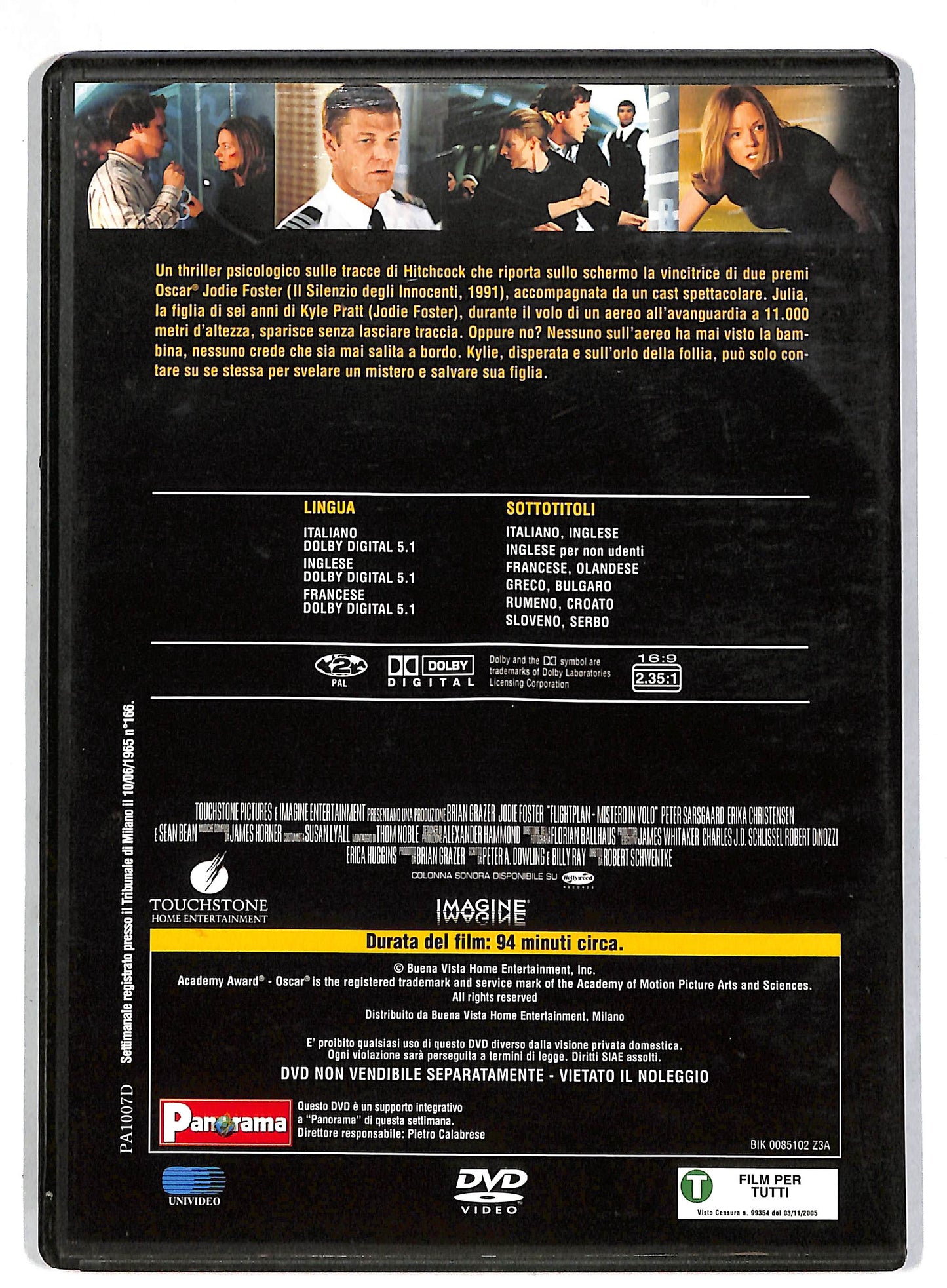 EBOND Flightplan - Mistero in volo DVD D815836