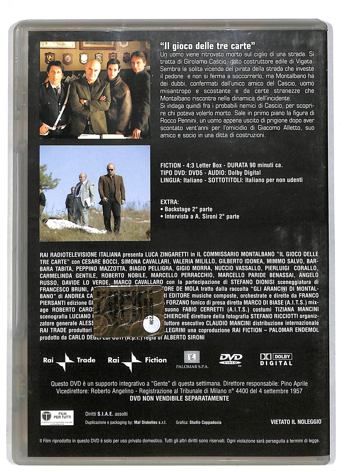 EBOND Il Gioco Delle Tre Carte (Comm.Montalbano)  DVD D815858
