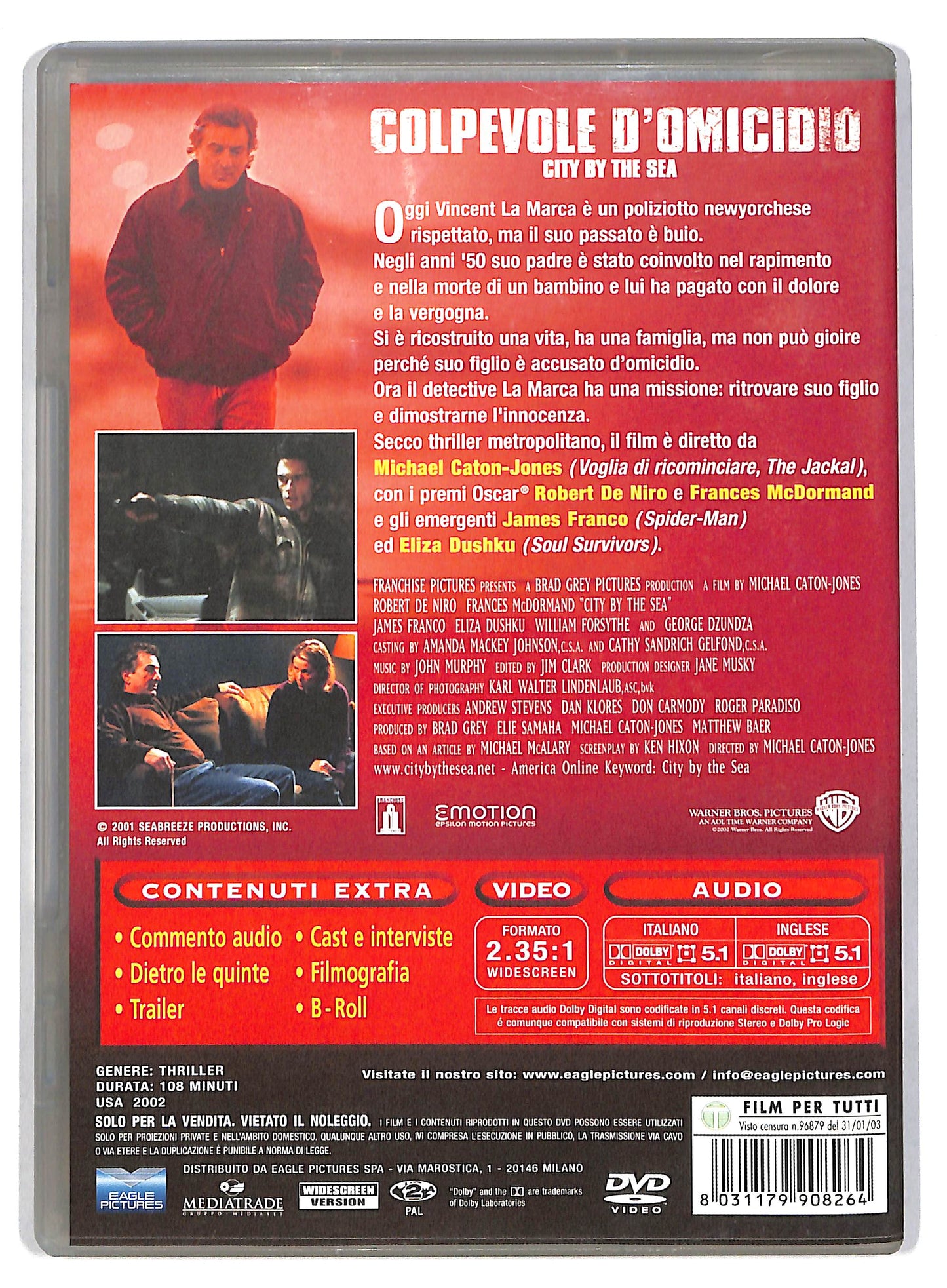 EBOND colpevole d'omocidio DVD D815907