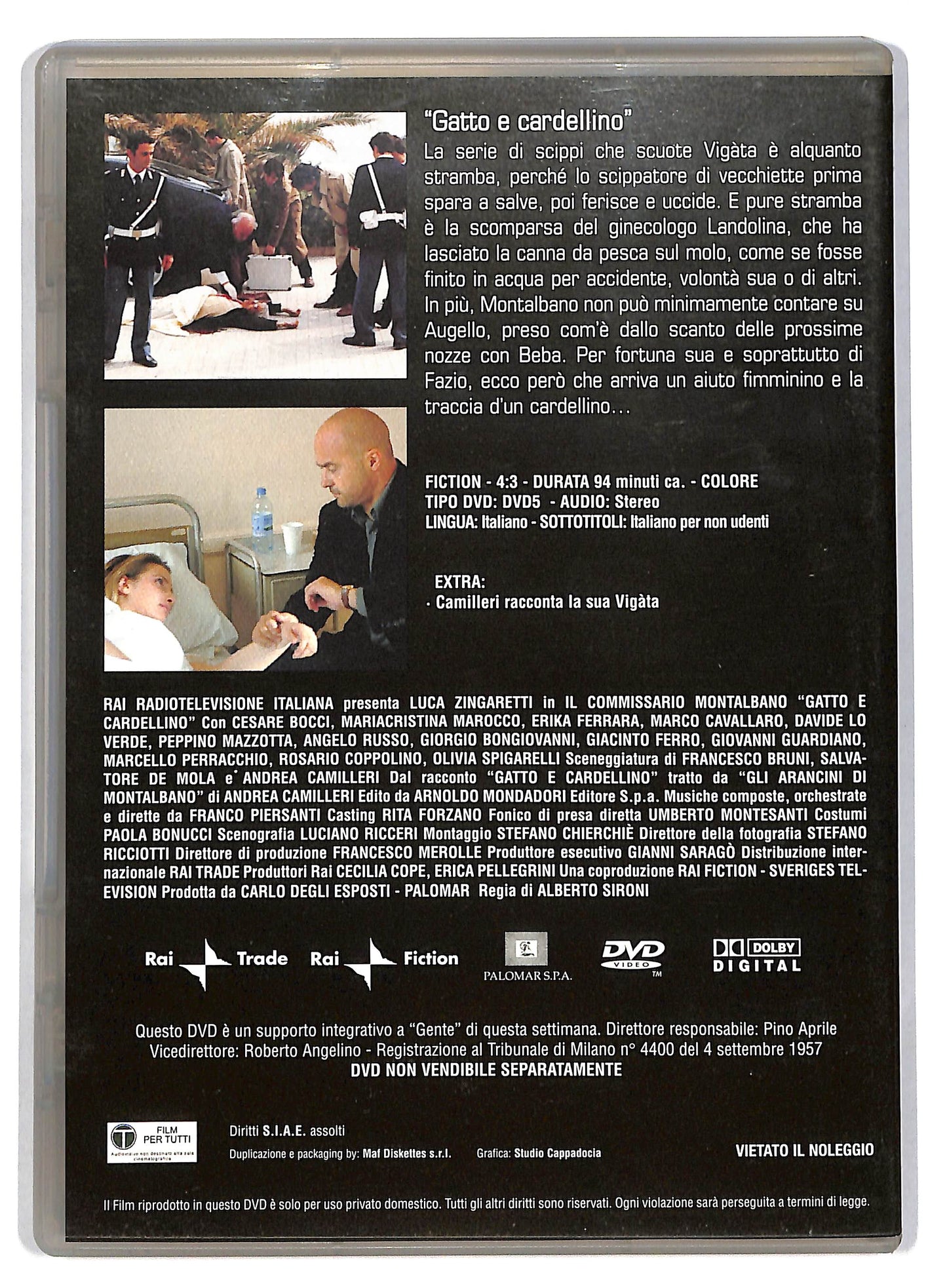EBOND Il Commissario Montalbano 14 - gatto e cardellino  DVD D818026