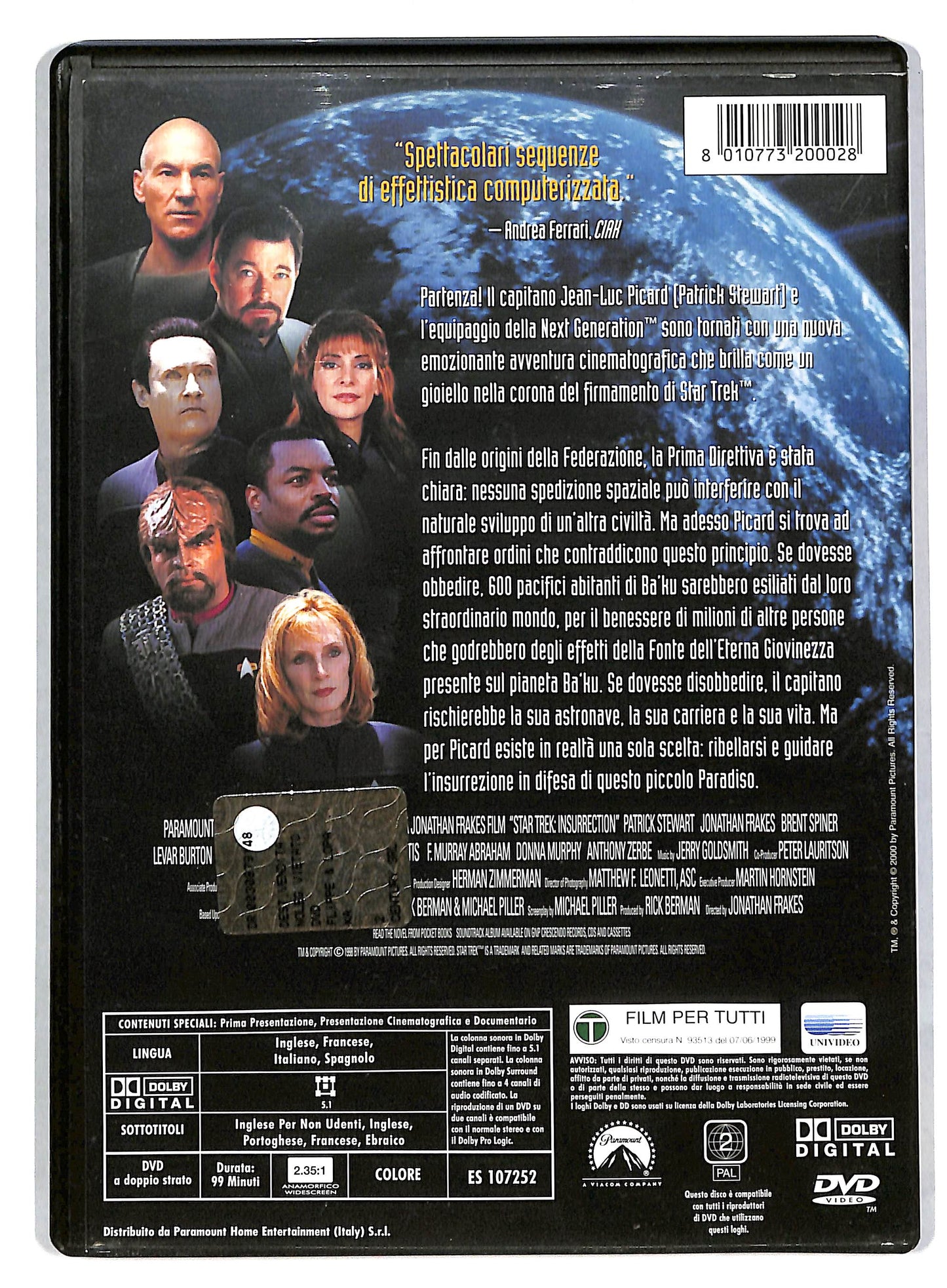 EBOND Star Trek - L'insurrezione DVD D818235