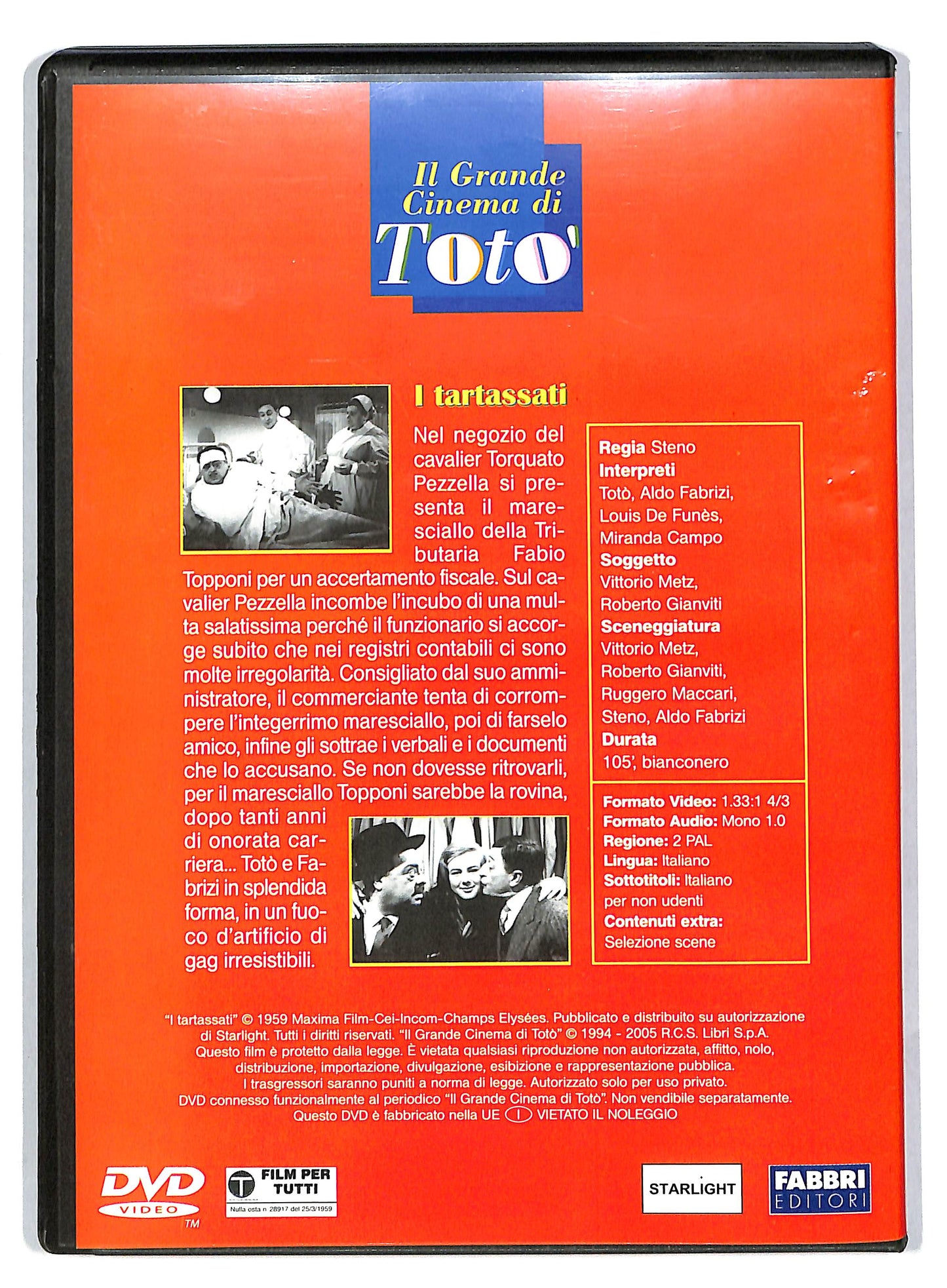 EBOND I Tartassati Il Grande Cinema Di Toto Vol.16 EDITORIALE DVD D818363