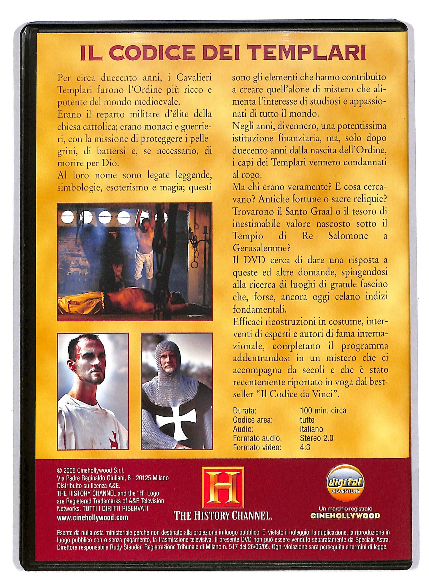 EBOND The history channel - Il codice dei templari EDITORIALE DVD D818415