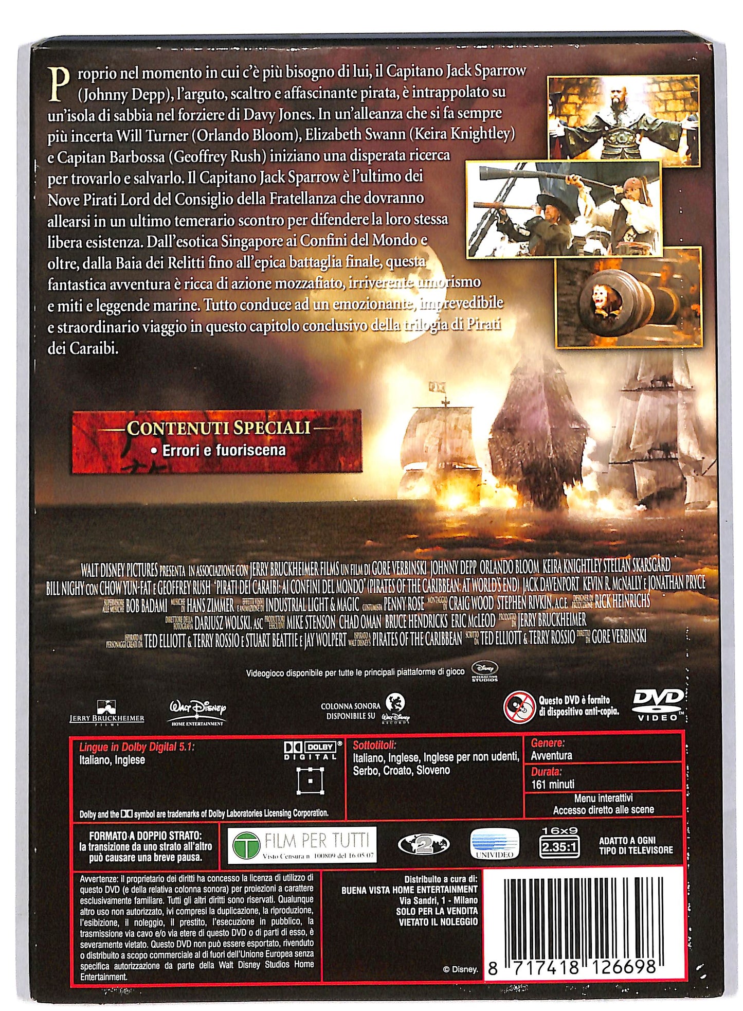 EBOND Pirati dei caraibi - ai confini del mondo DVD D818436