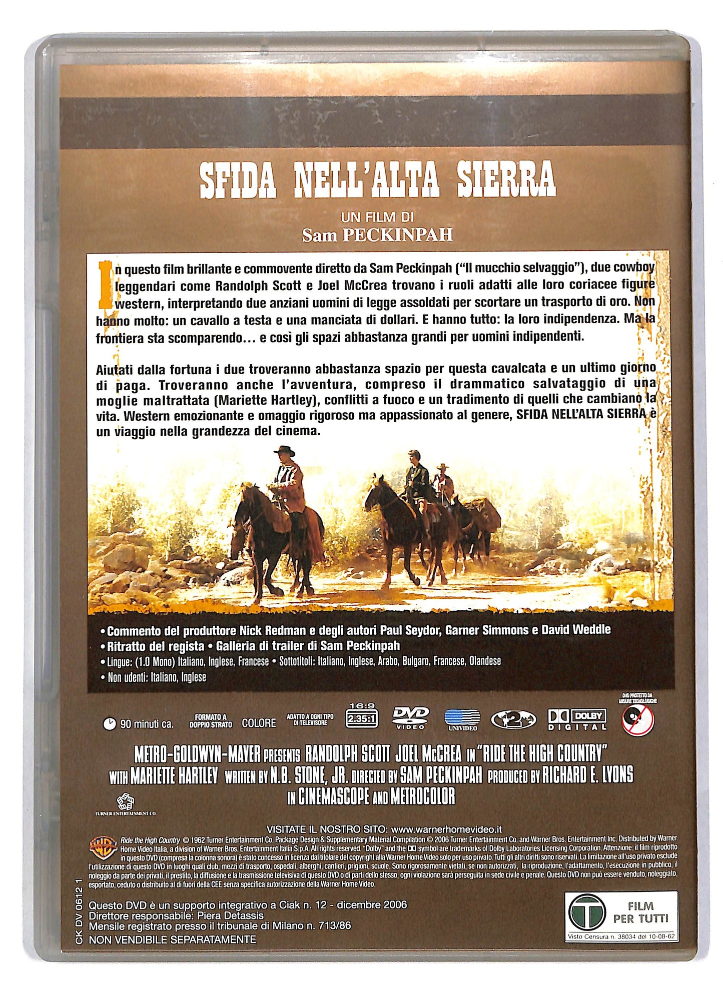 EBOND Sfida nell'Alta Sierra EDITORIALE DVD D818459